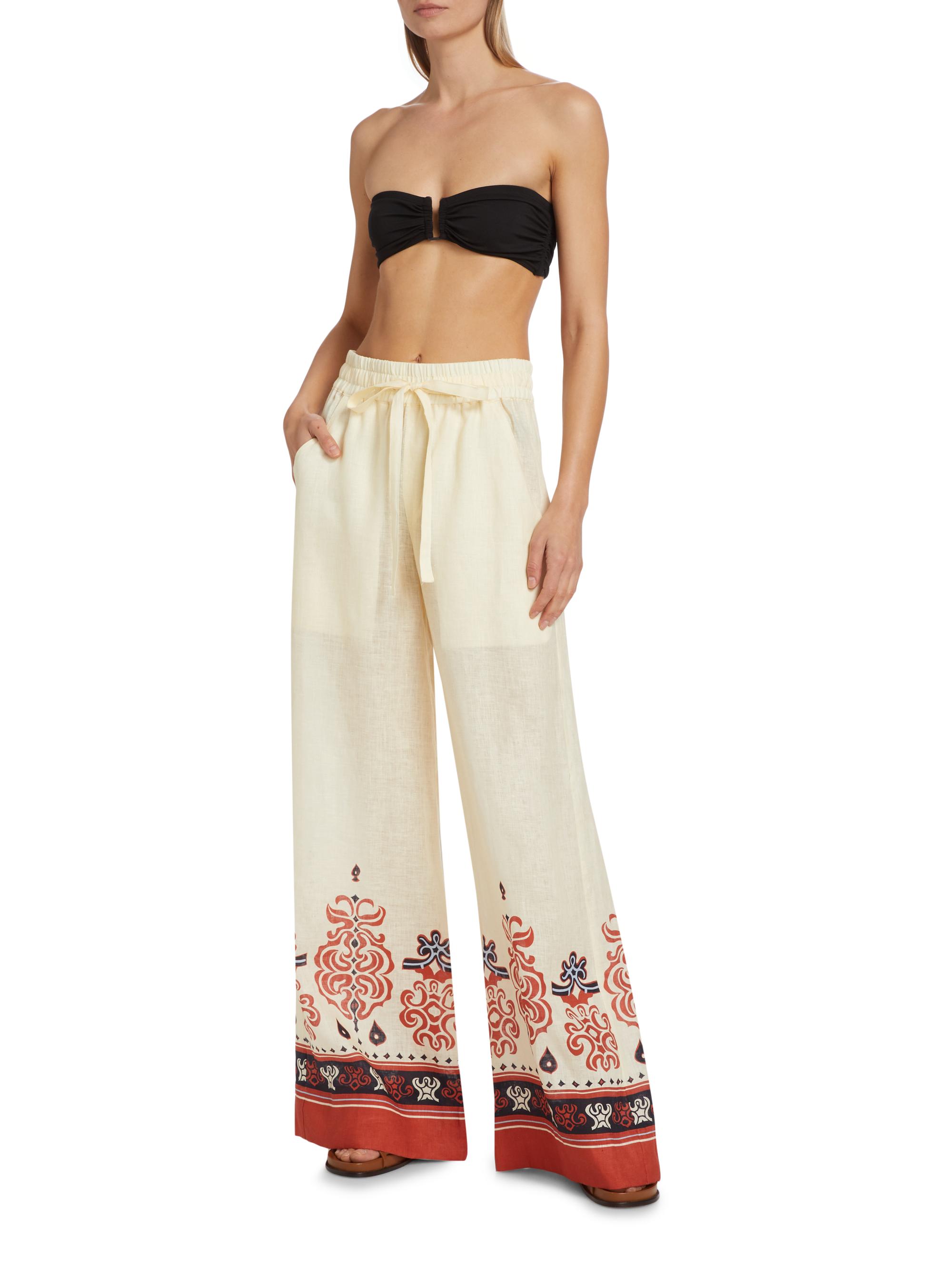 A.L.C. Emmett Linen High-Rise Pants | Saks Fifth Avenue