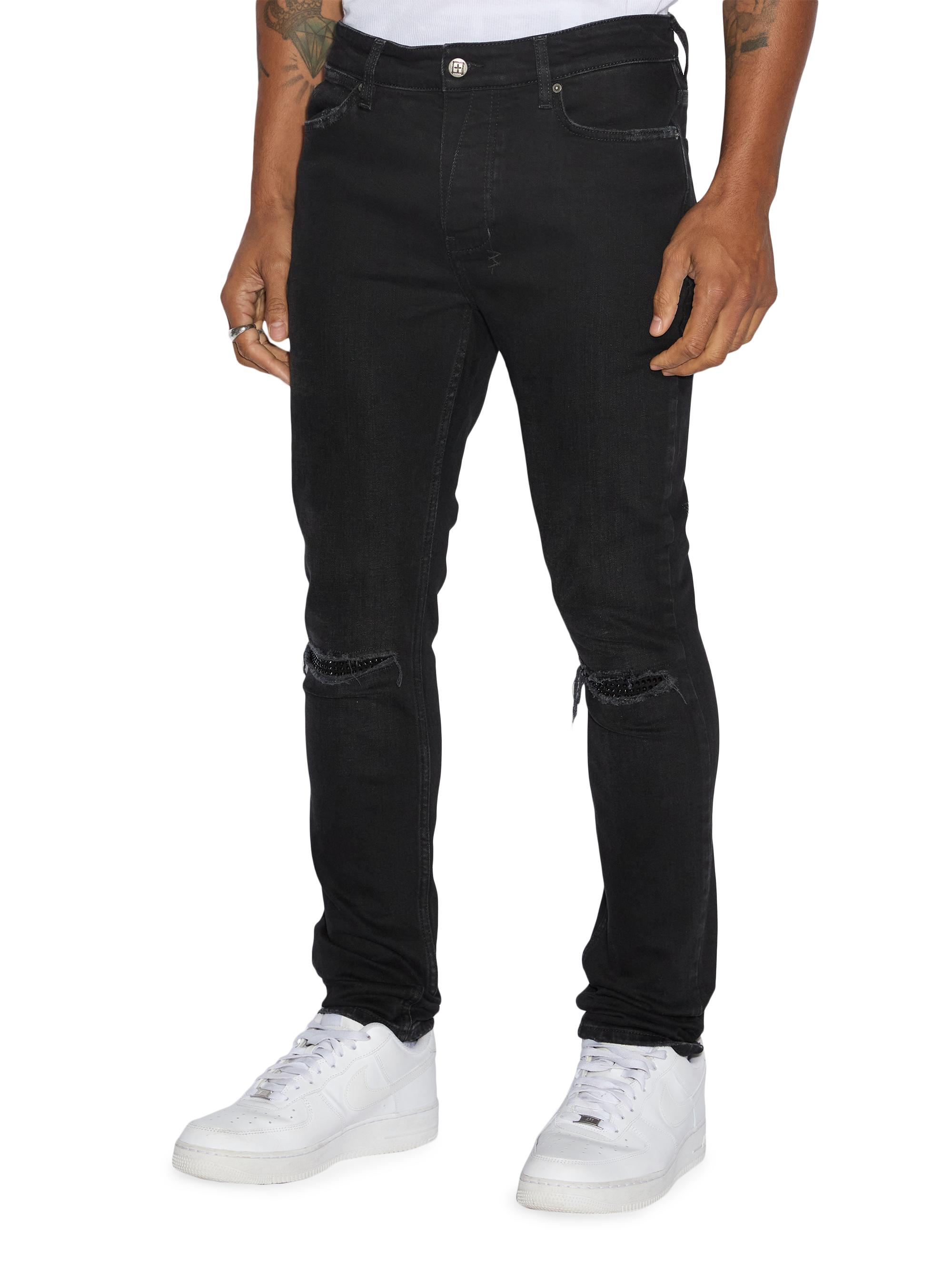 ksubi 28 完売品‼️ Ksubi Van Winkle Apex Krystal Repair Stretch Skinny Jeans | Saks