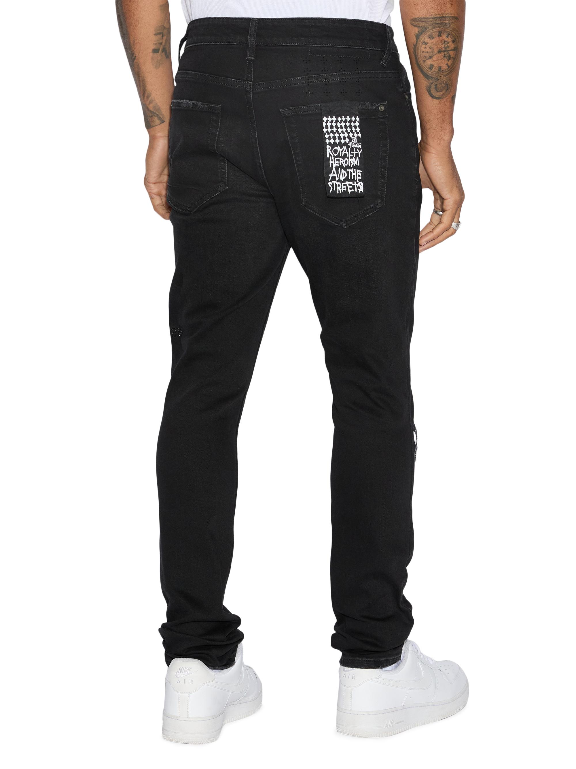 Ksubi Van Winkle Apex Krystal Repair Stretch Skinny Jeans | Saks