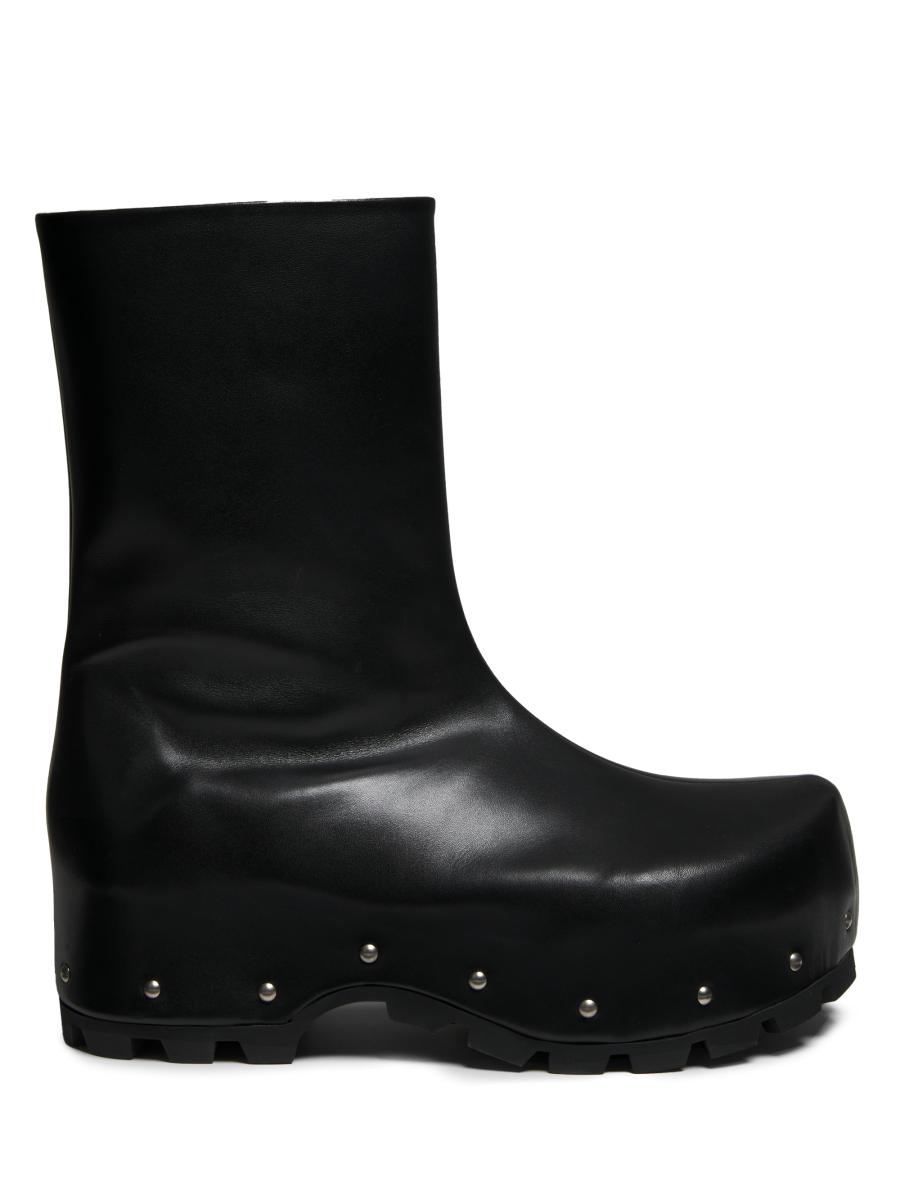 Jil Sander Studded Leather Half Boots Jil Sander