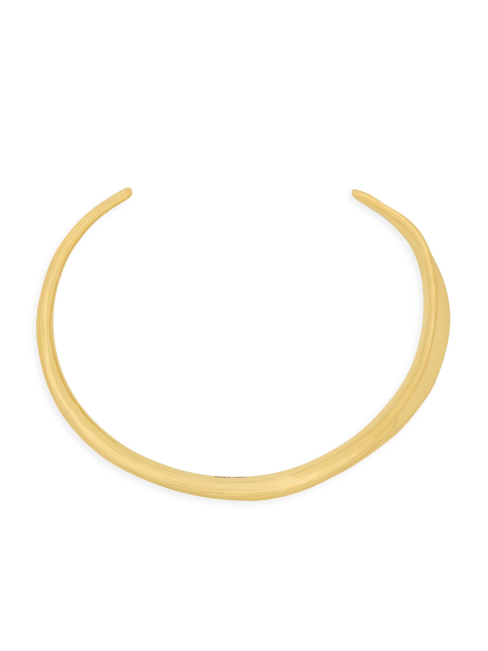 Saint Laurent Women's Torc Necklace in Metal - Gold