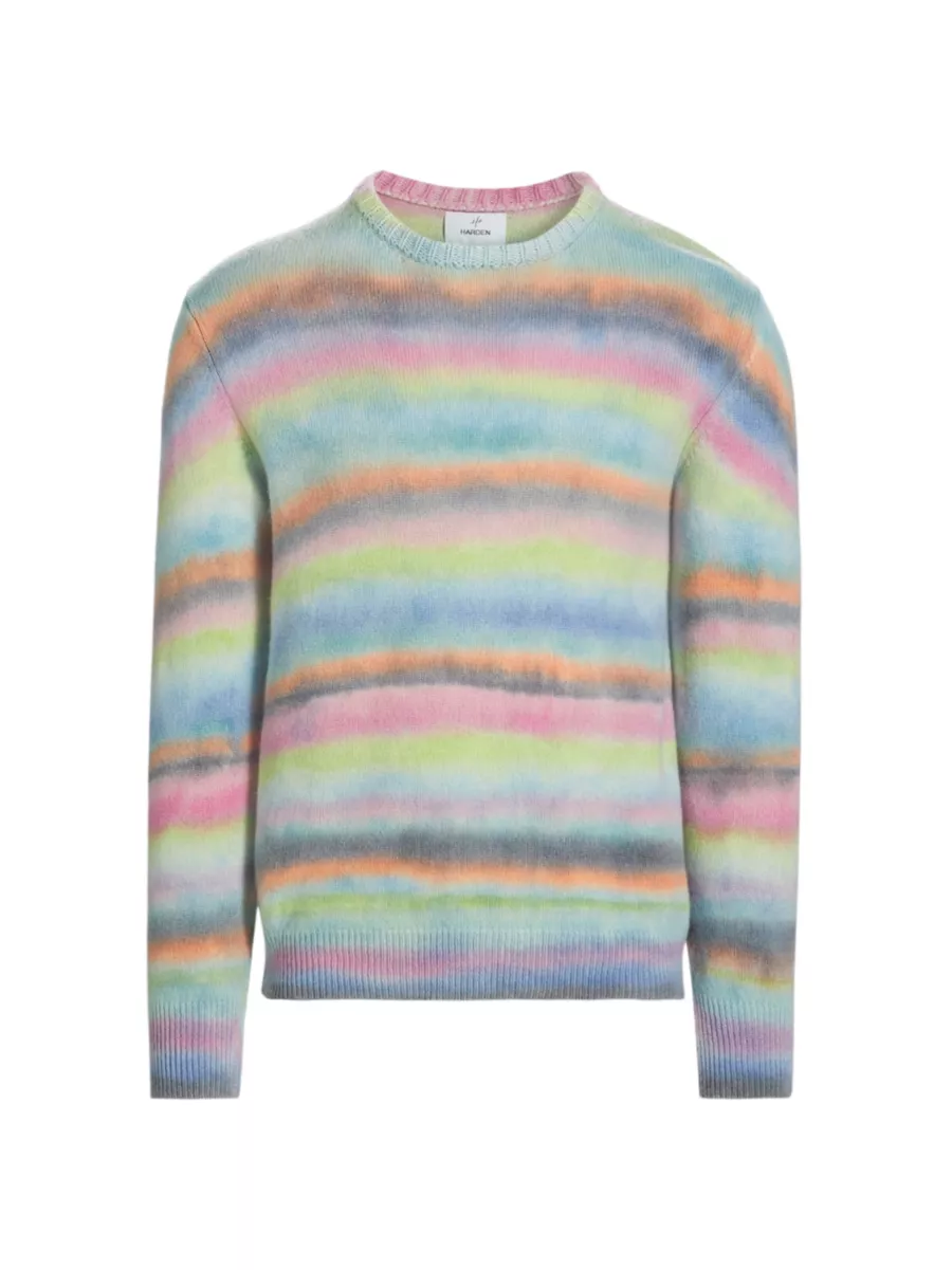 Shop Harden Painted Lines Cashmere Crewneck Sweater | Saks Shop Harden Painted Lines Cashmere Crewneck Sweater | Saks