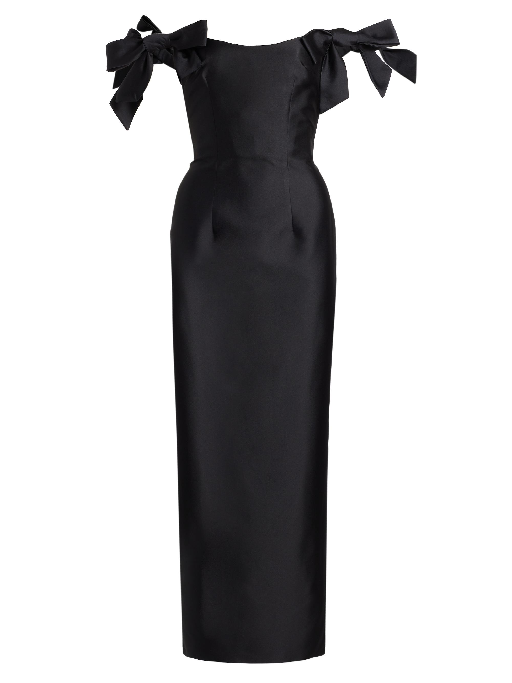 Monique Lhuillier Women's Bow Off-The-Shoulder Sheath Dress - Noir