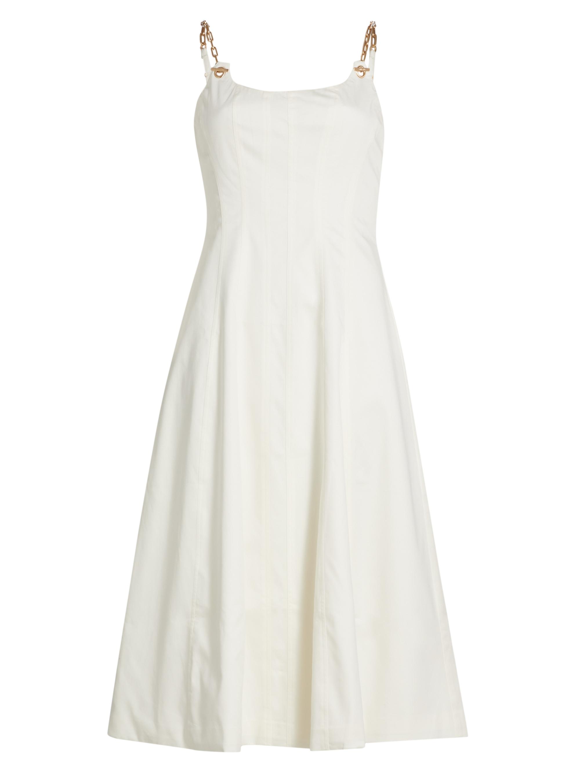 Cult Gaia Women's Kendra Cotton Chainlink Midi-Dress - Off White