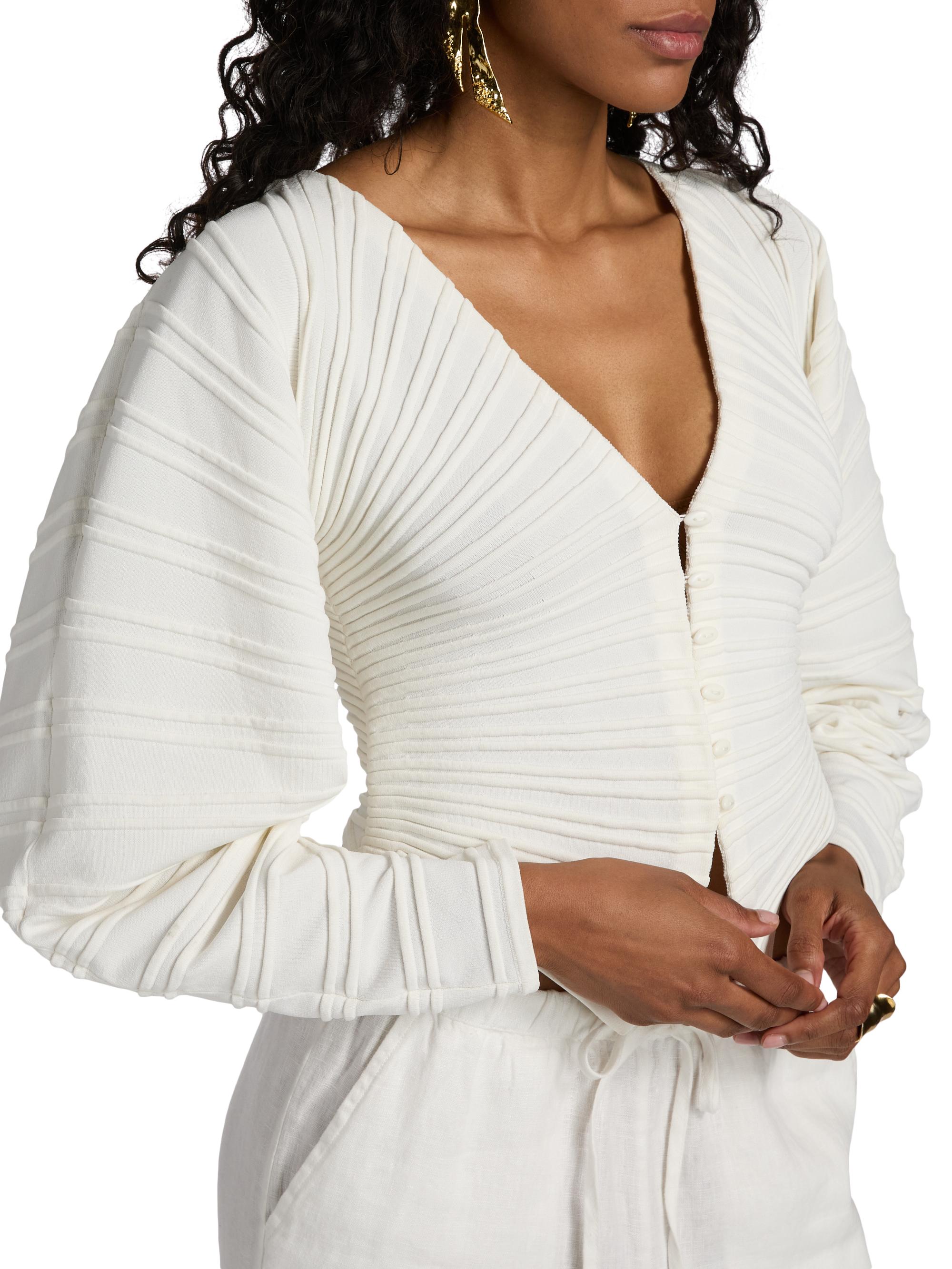 Cult Gaia Blair Cropped Cardigan | Saks Fifth Avenue