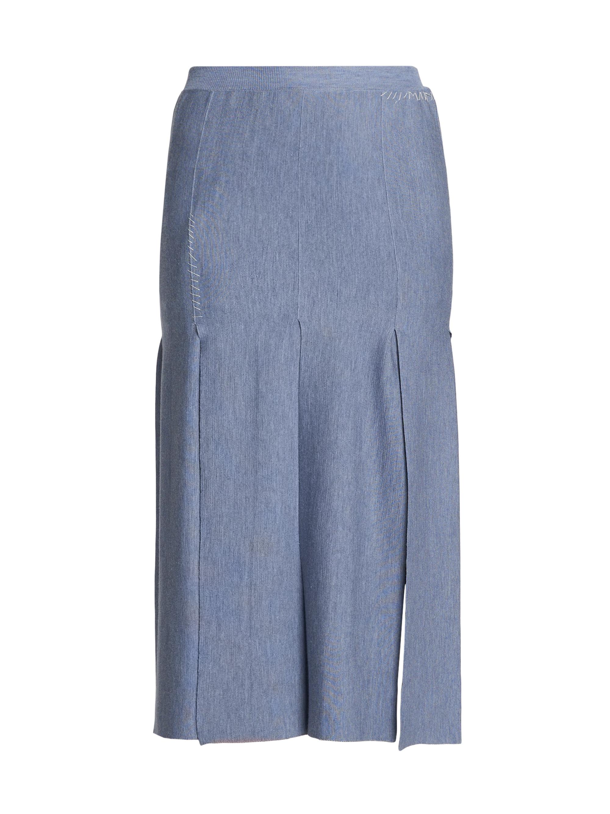 Marni Women's Fringe Wool & Silk Midi-Skirt - Opal