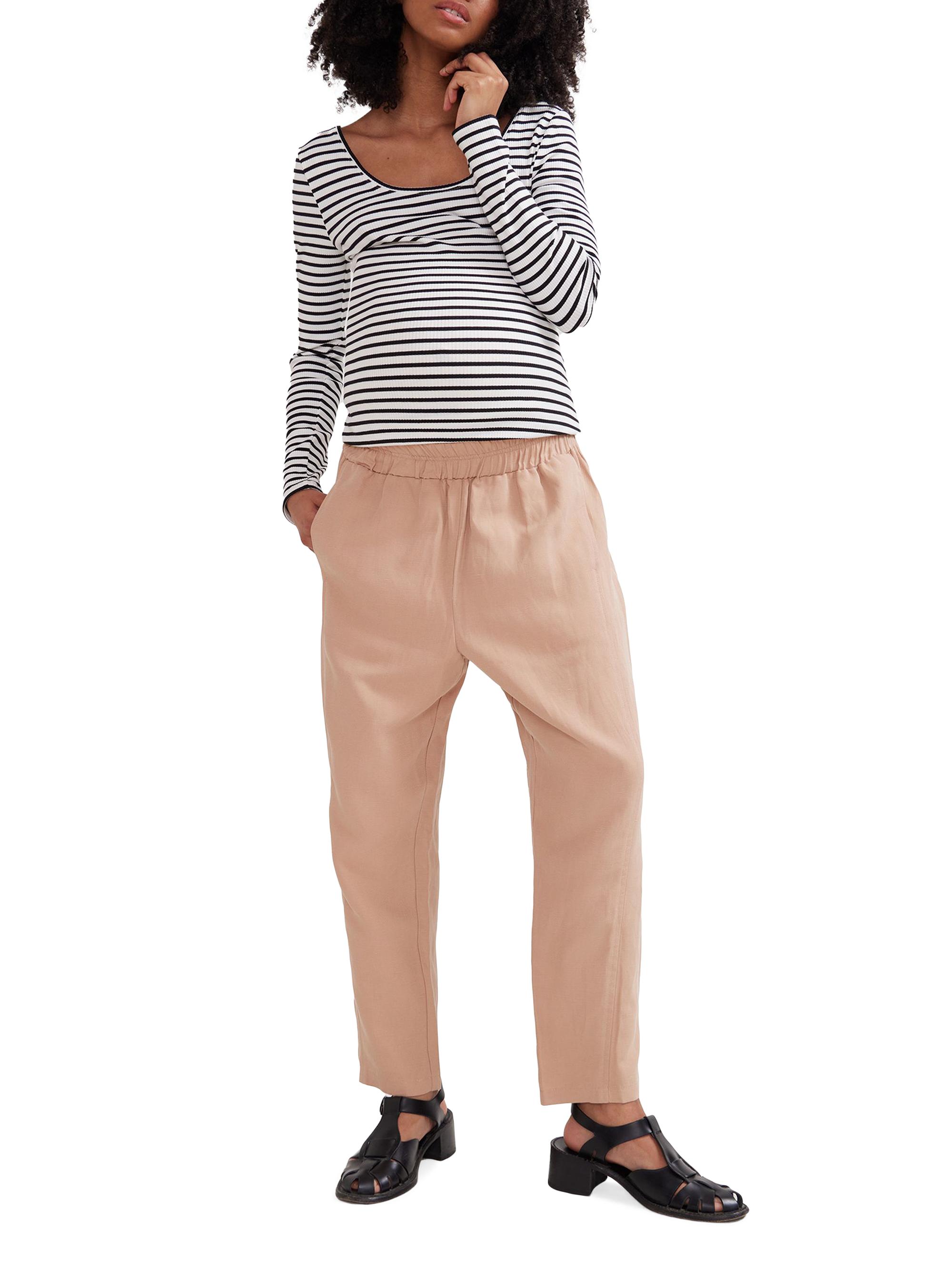 Hatch Women's The Asher Under the Bump Maternity Pants - Sandstone
