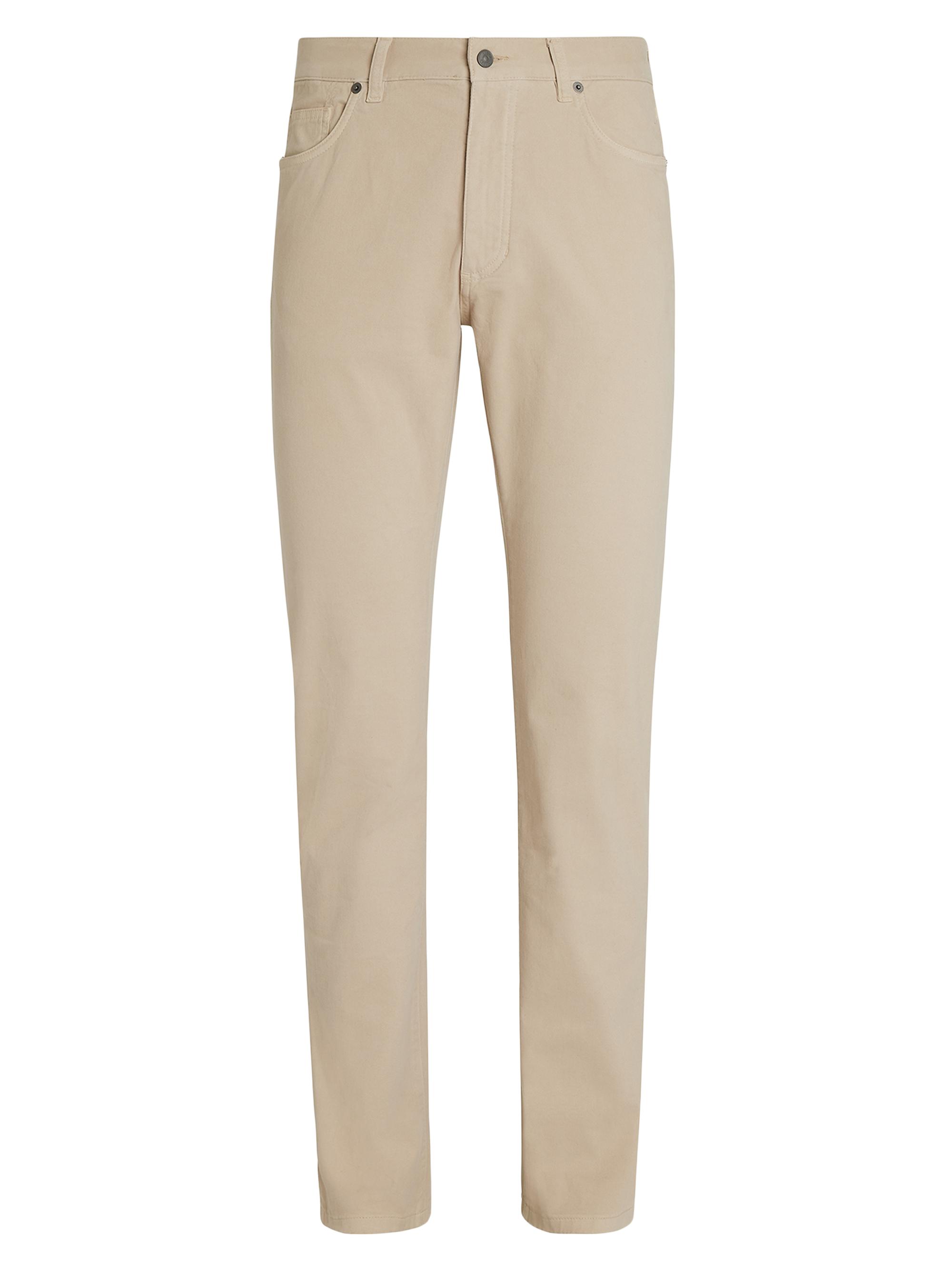 ZEGNA Men's Stretch Cotton Roccia Jeans - Beige