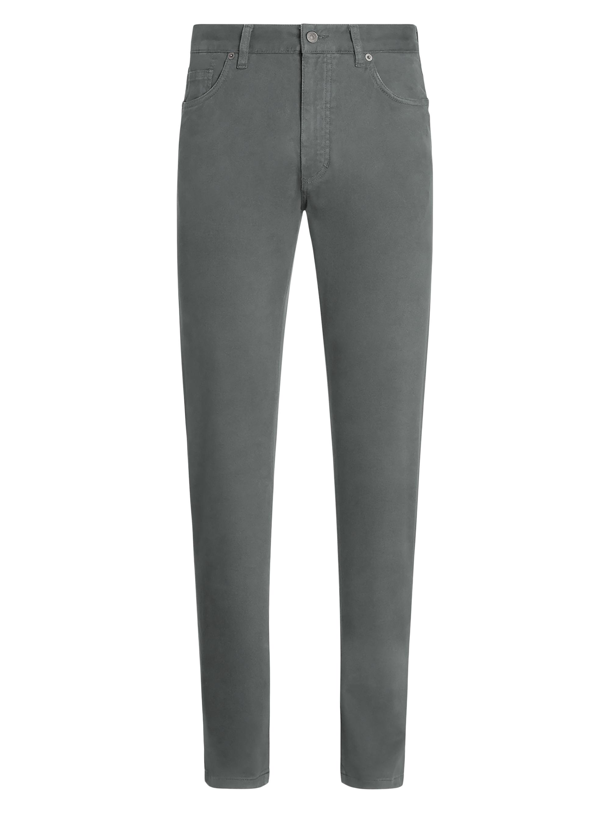 ZEGNA Men's Stretch Cotton Roccia Jeans - Light Grey