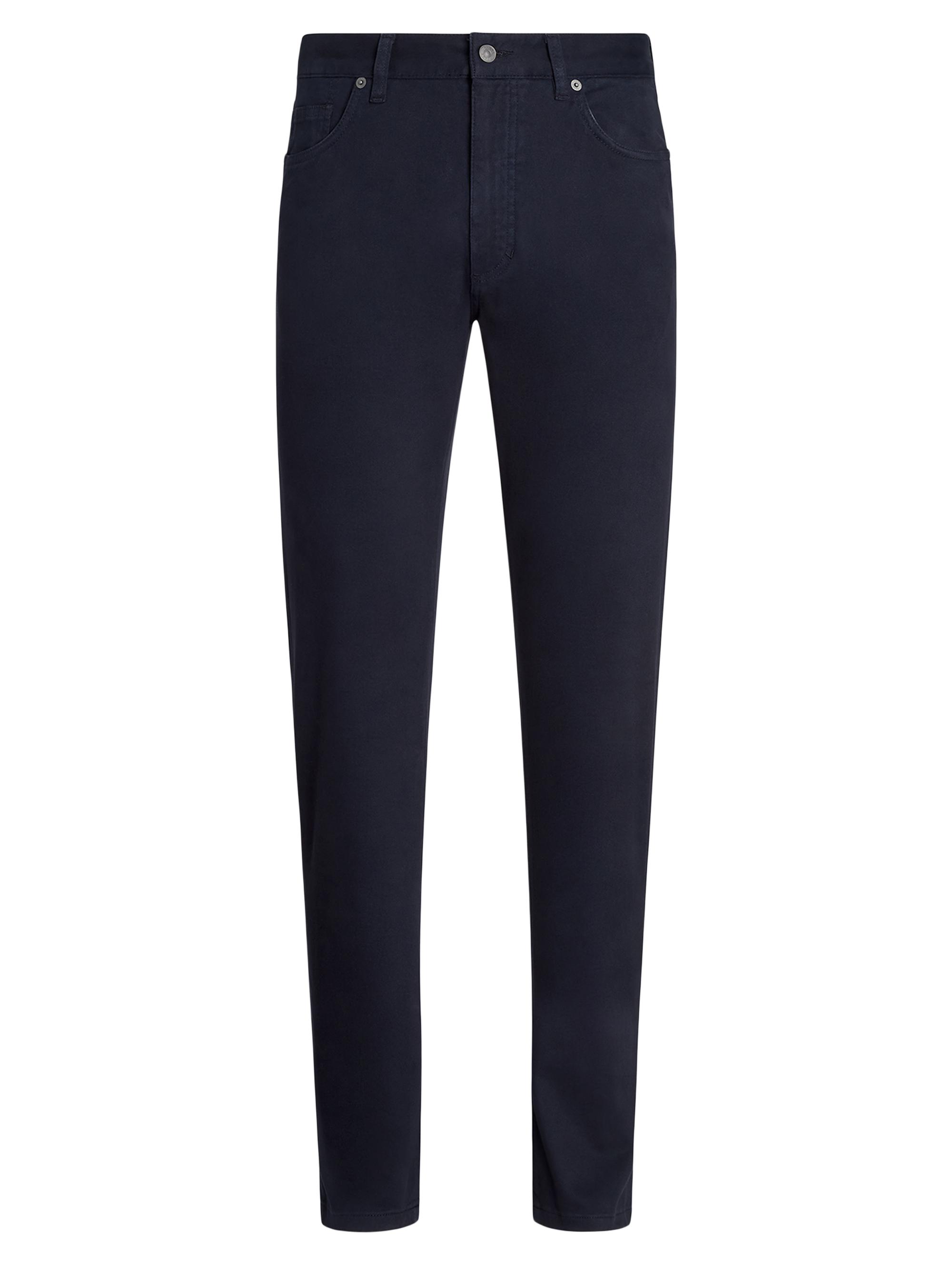 ZEGNA Men's Stretch Cotton Roccia Jeans - Navy Blue