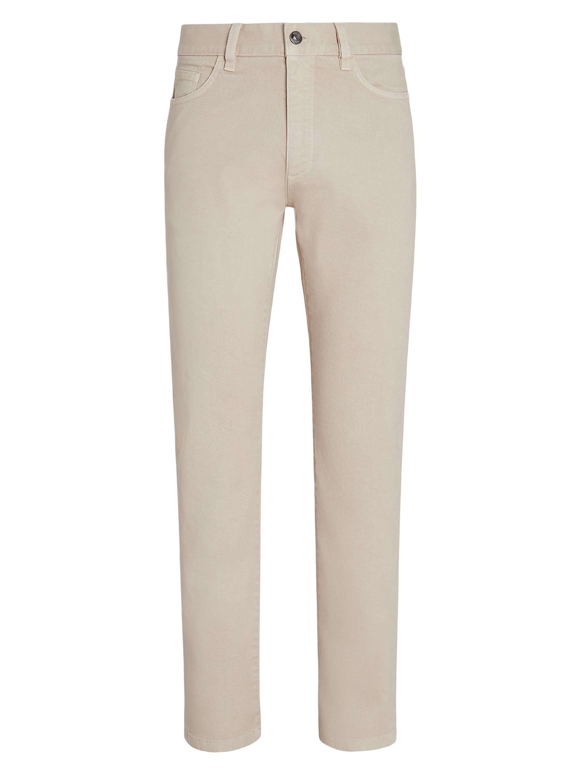 ZEGNA Men's Stretch Cotton Roccia Jeans - Light Beige