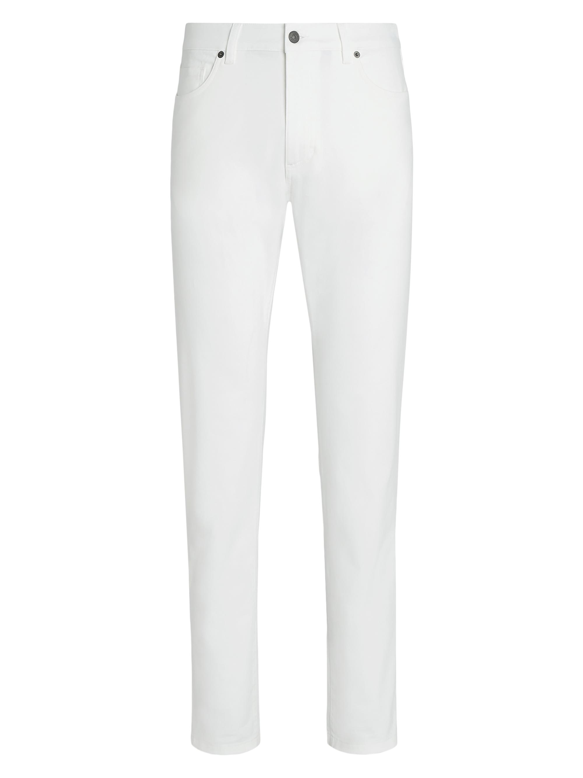 ZEGNA Men's Stretch Cotton Roccia Jeans - White