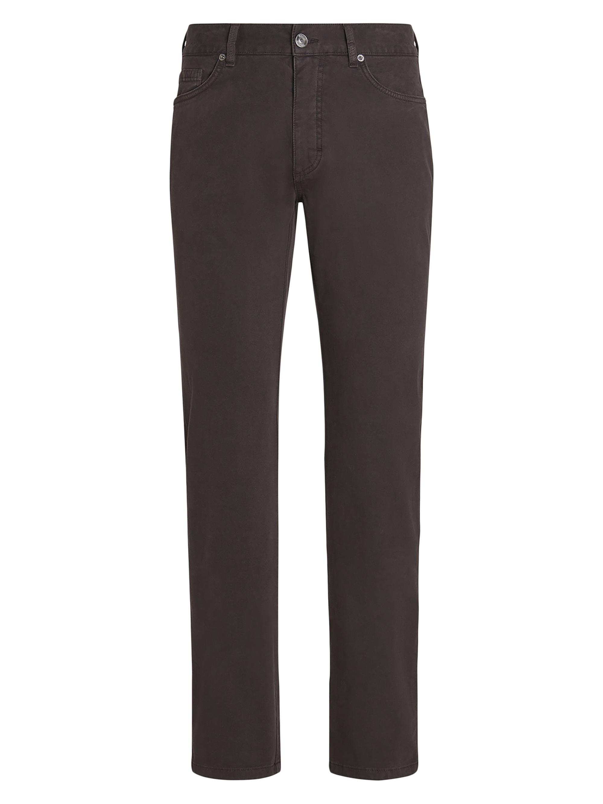 ZEGNA Men's Stretch Cotton Roccia Jeans - Dark Brown