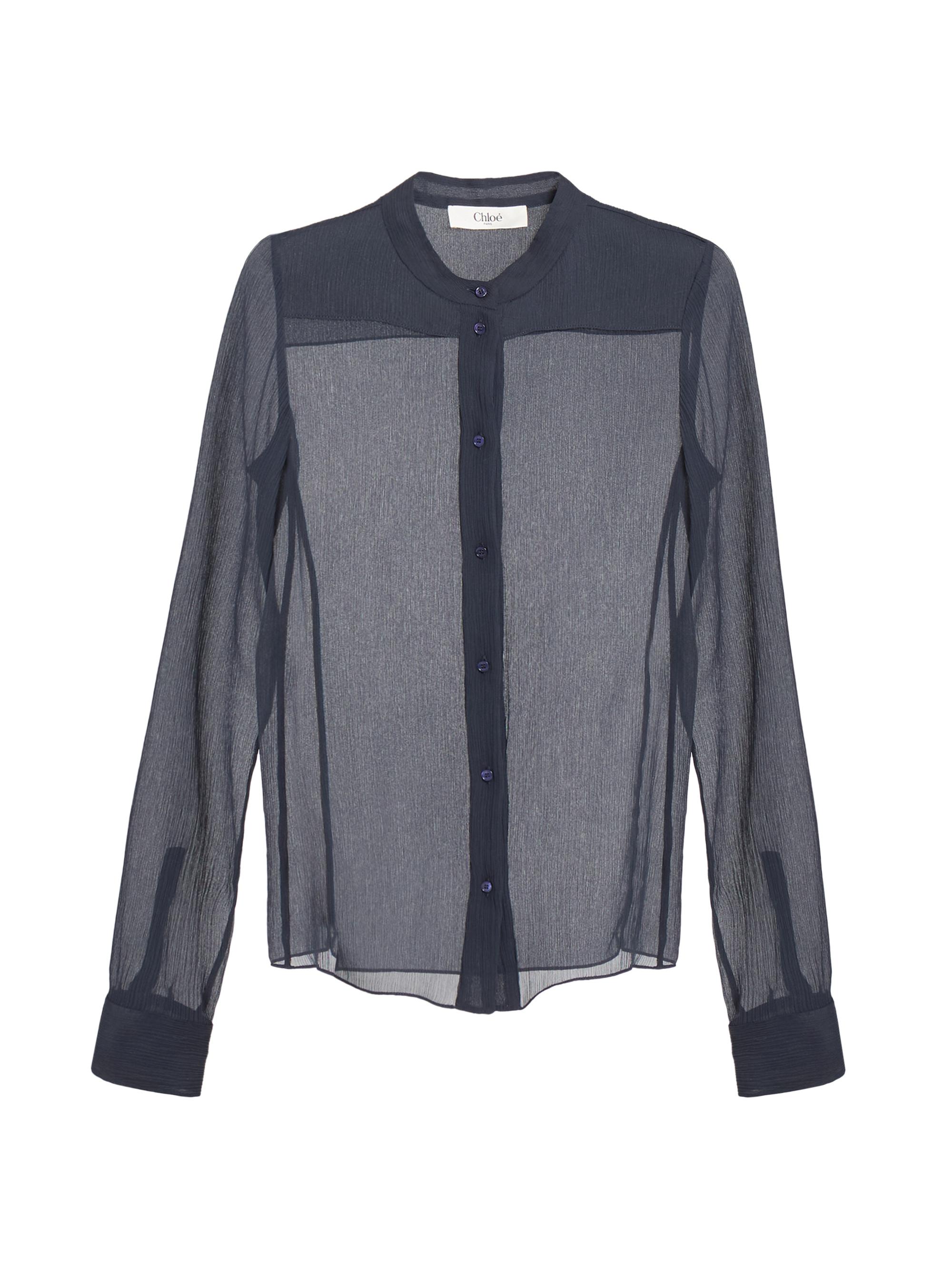 Chloé Sheer Silk Blouse | Saks Fifth Avenue
