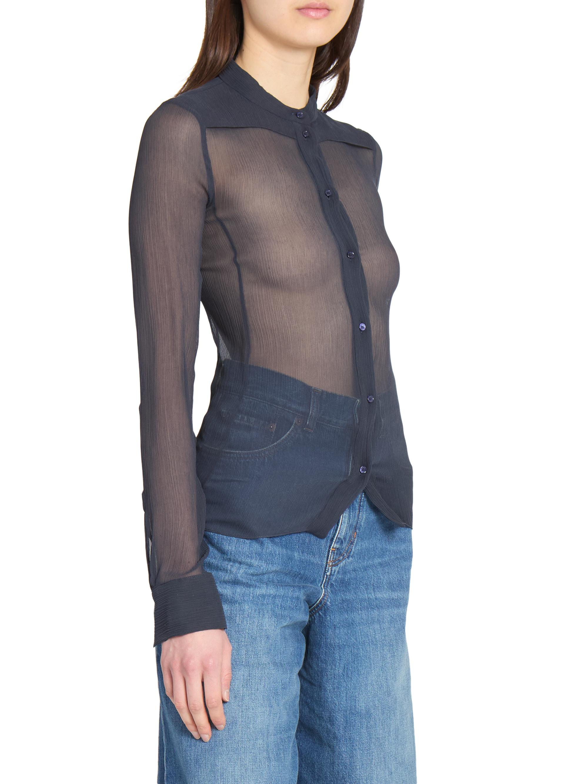Chloé Sheer Silk Blouse | Saks Fifth Avenue