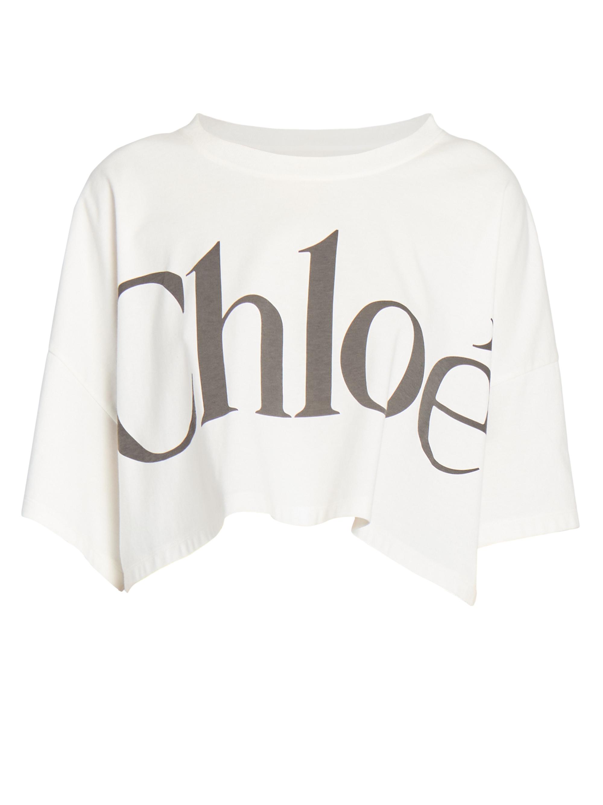 Chloé Women's Cotton Jersey Logo T-Shirt - White