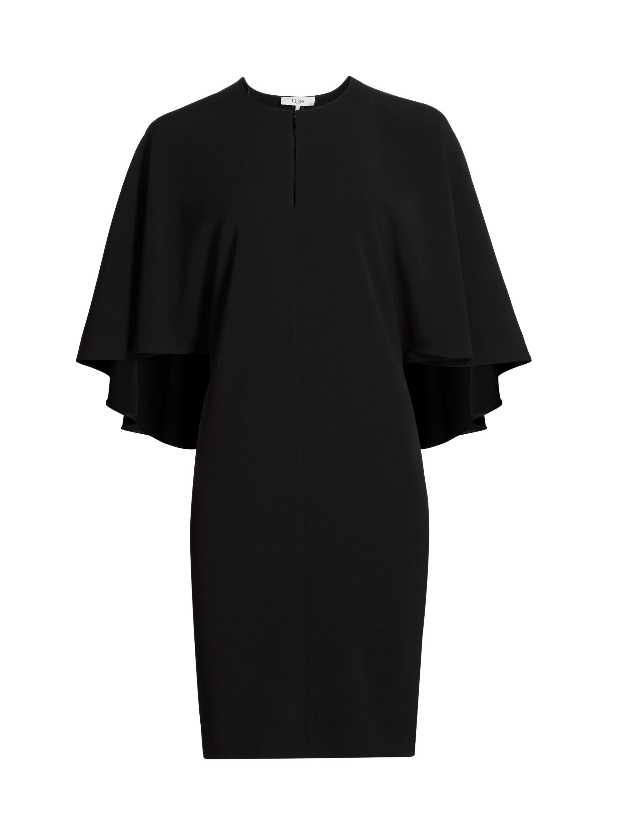 Chloé Cape A-Line Minidress | Saks Fifth Avenue