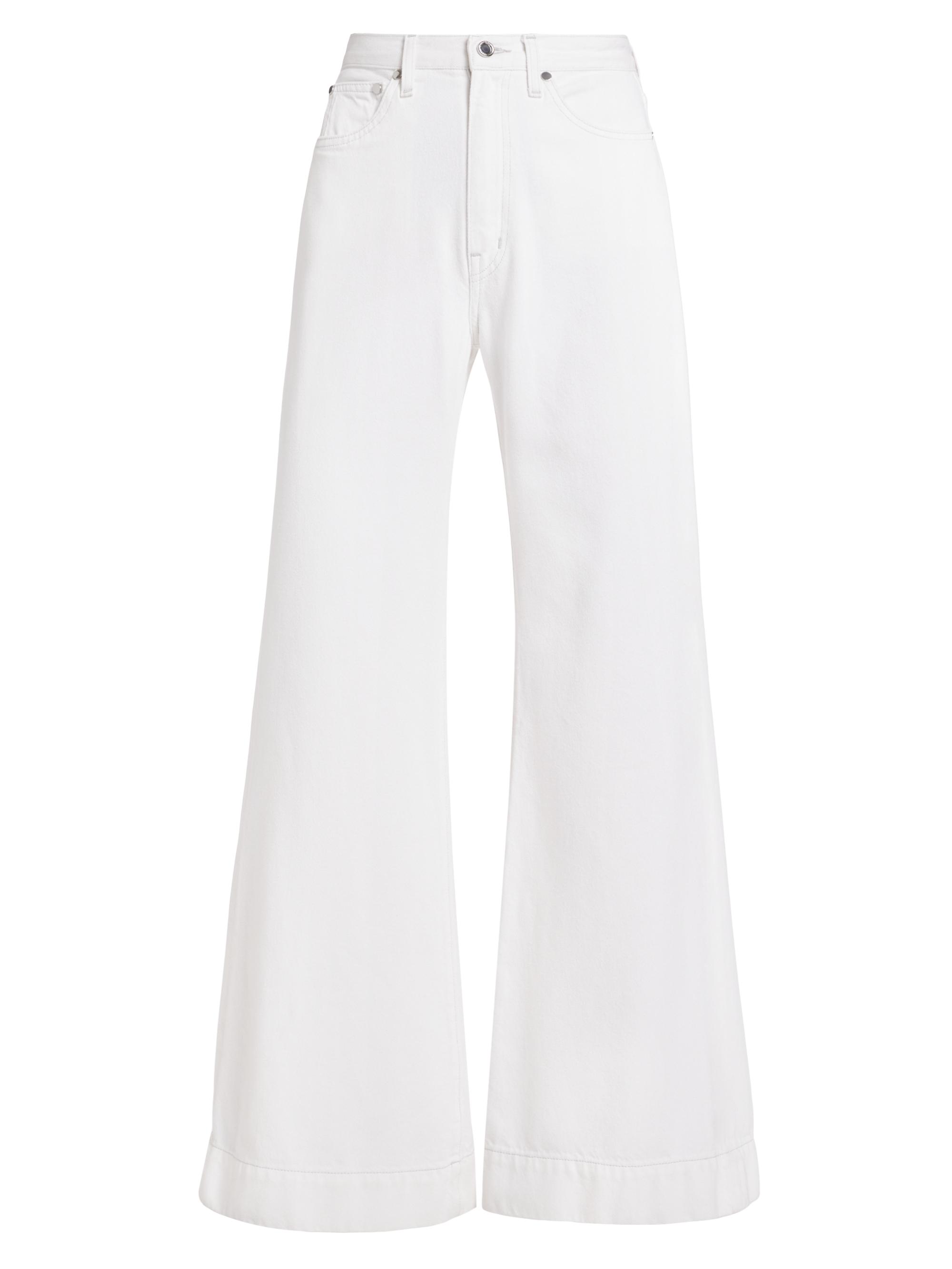 Derek Lam 10 Crosby Women's Coralie Wide-Leg Jeans - White