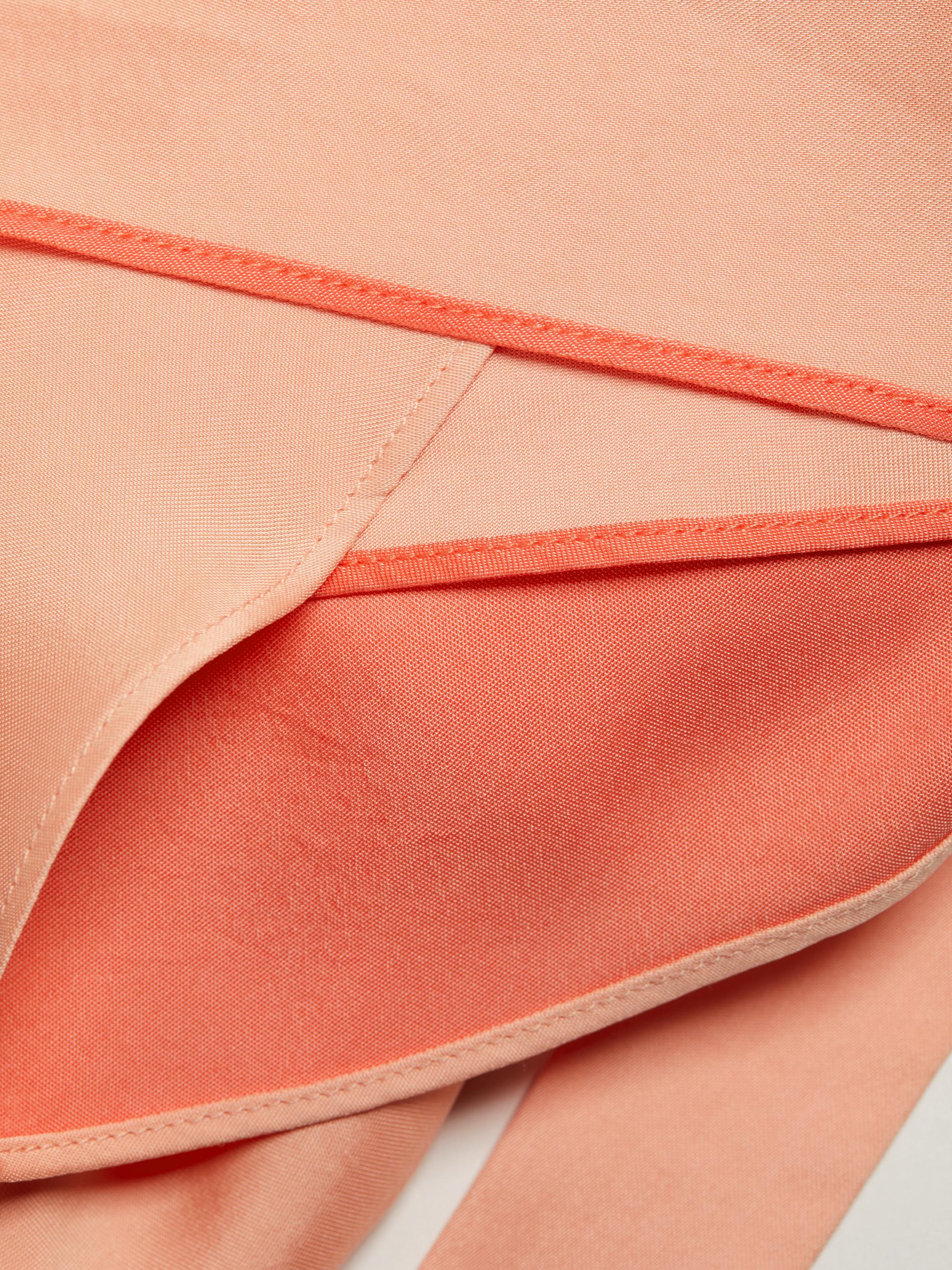 Derek Lam 10 Crosby Women's Kathleen Satin Sleeveless Wrap Midi-Dress - Sunset Sherbert | Thumbnail 7