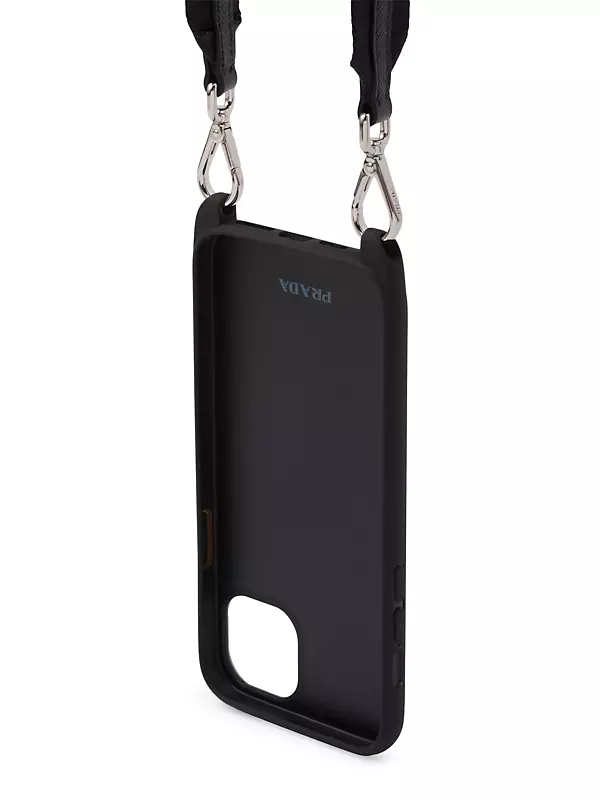 Shop Prada Saffiano Leather Case For Iphone 14 Plus | Saks Fifth 