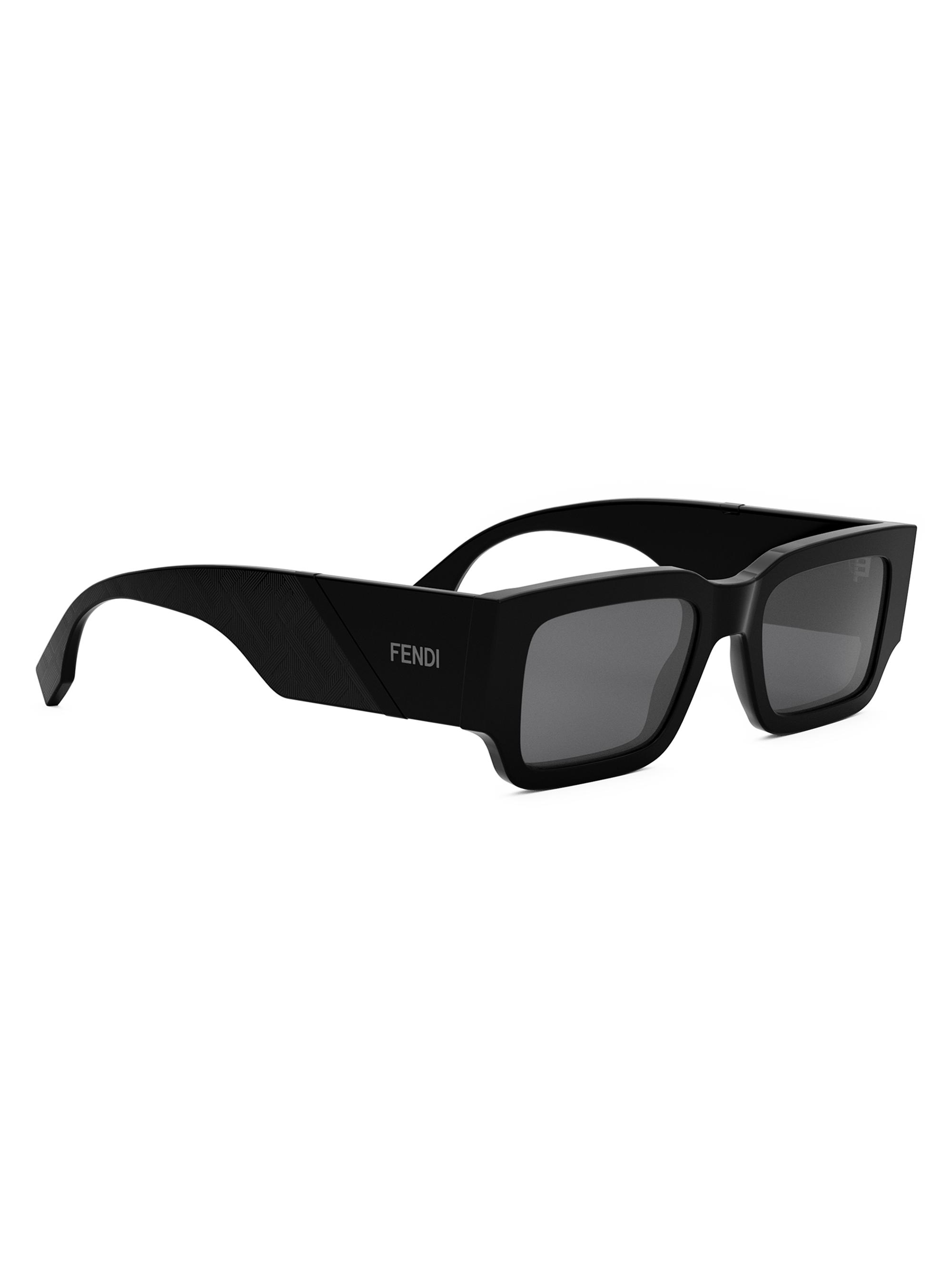 Fendi 51MM Rectangular Sunglasses | Saks Fifth Avenue