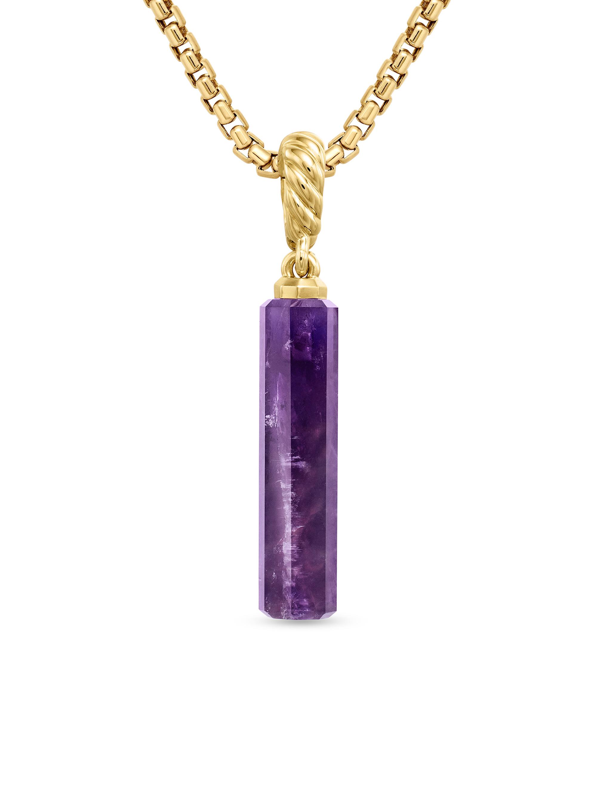 David Yurman Women's Barrel Amulet - Amethyst