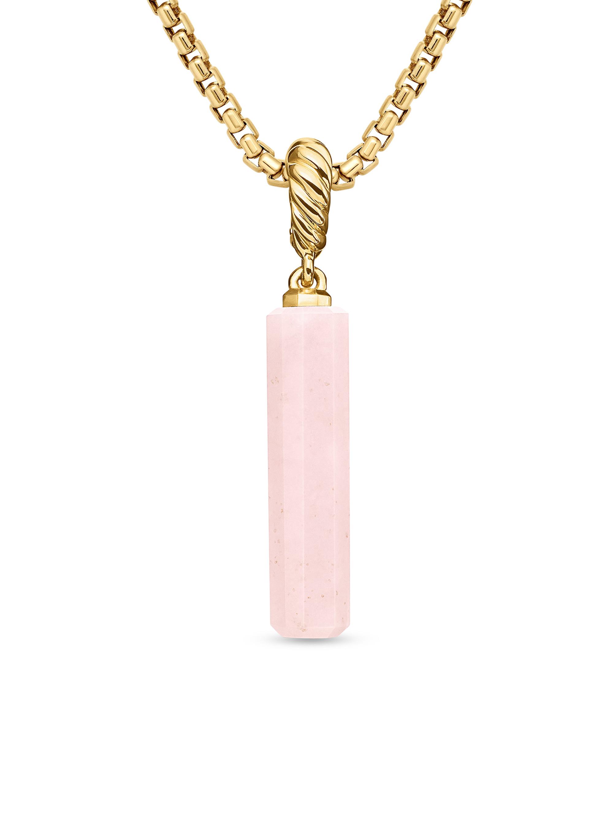 David Yurman Women's Barrel Amulet - Pink Opal - Women's Clothing