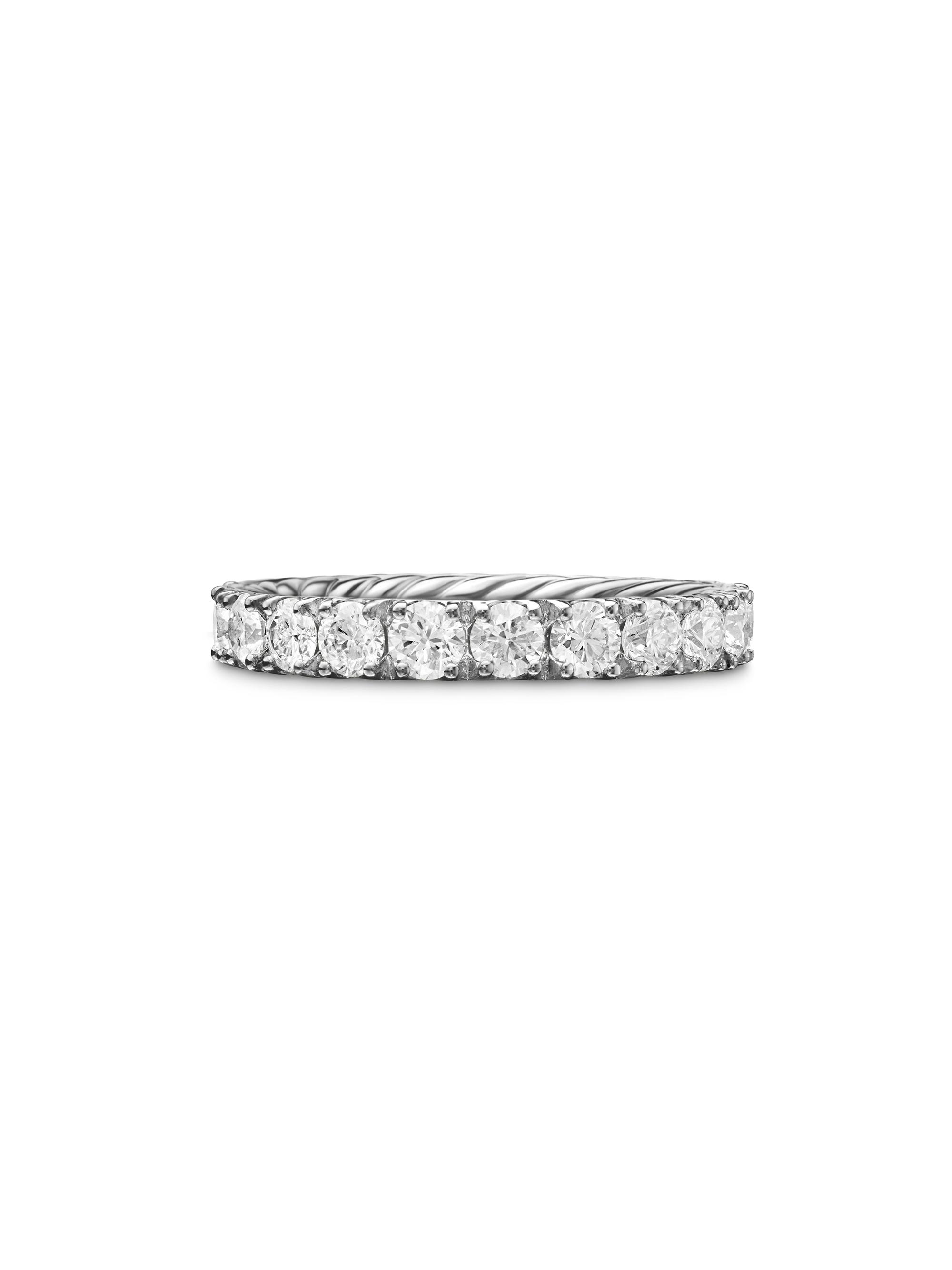 David Yurman Women's Eden Eternity Band Ring in Platinum - Silver