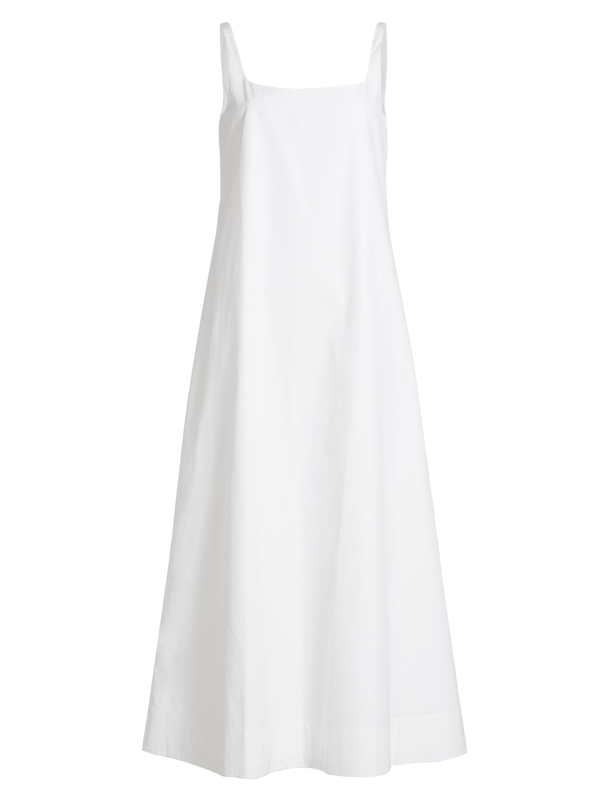 WARDROBE.NYC Women's Backless Cotton Midi-Dress - White