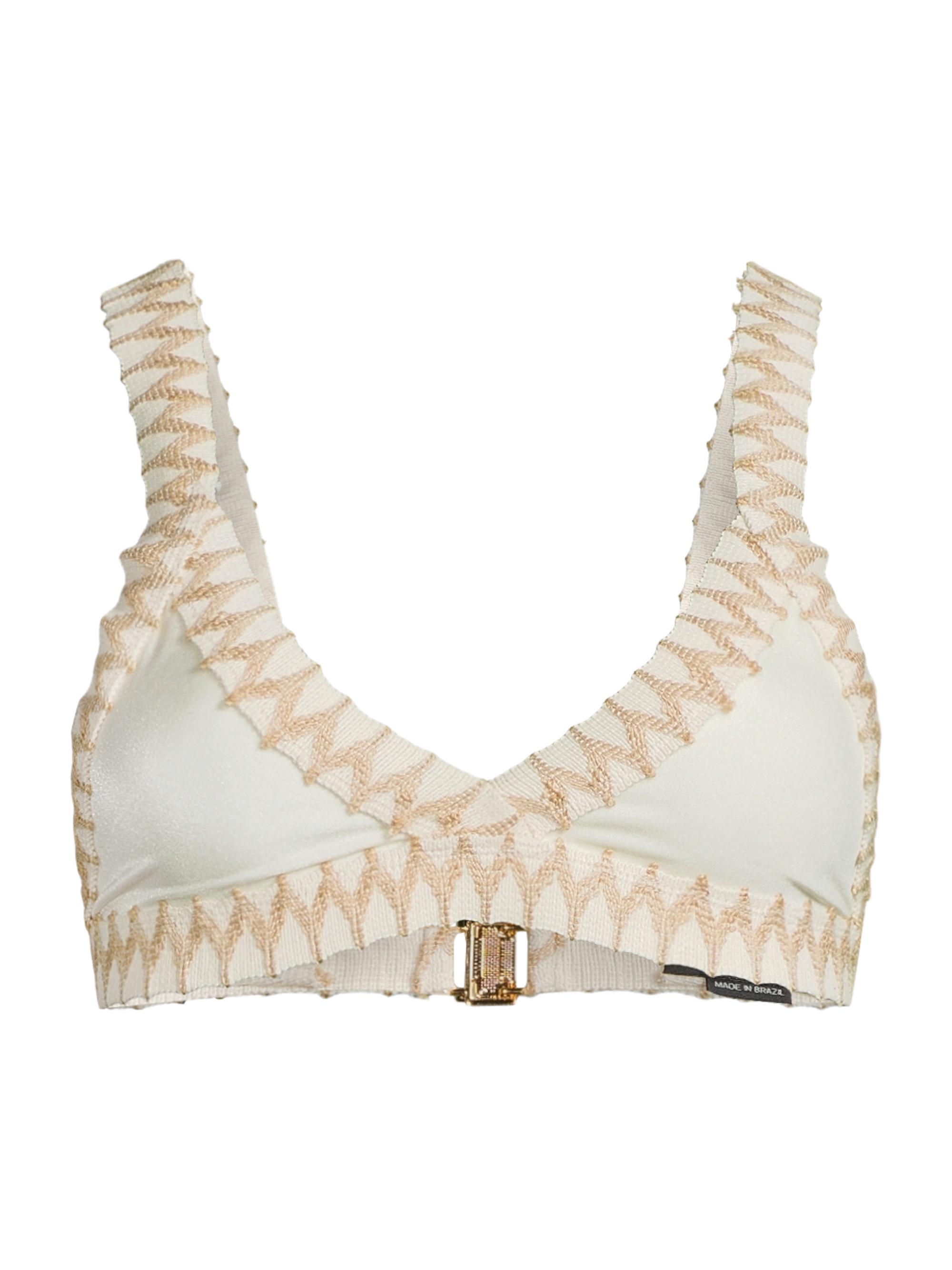 PatBO Women's Jute Bikini Top -