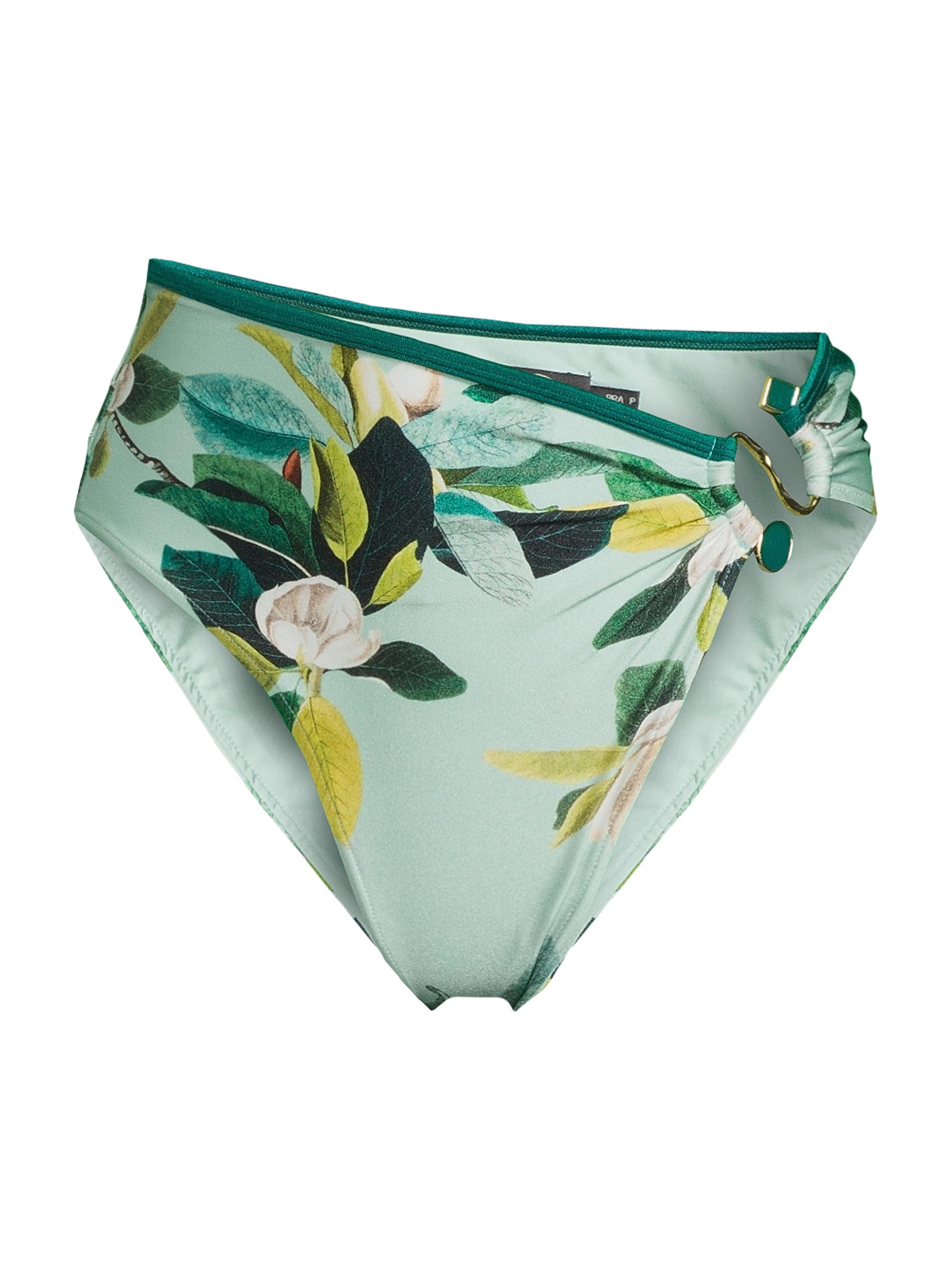 PatBO Women's Magnolia Bikini Bottom - Green Multi