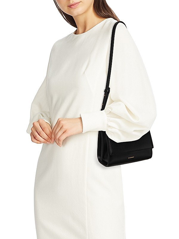 Shop Jil Sander Ghost Mini Leather Shoulder Bag | Saks Fifth Shop Jil Sander Ghost Mini Leather Shoulder Bag | Saks Fifth