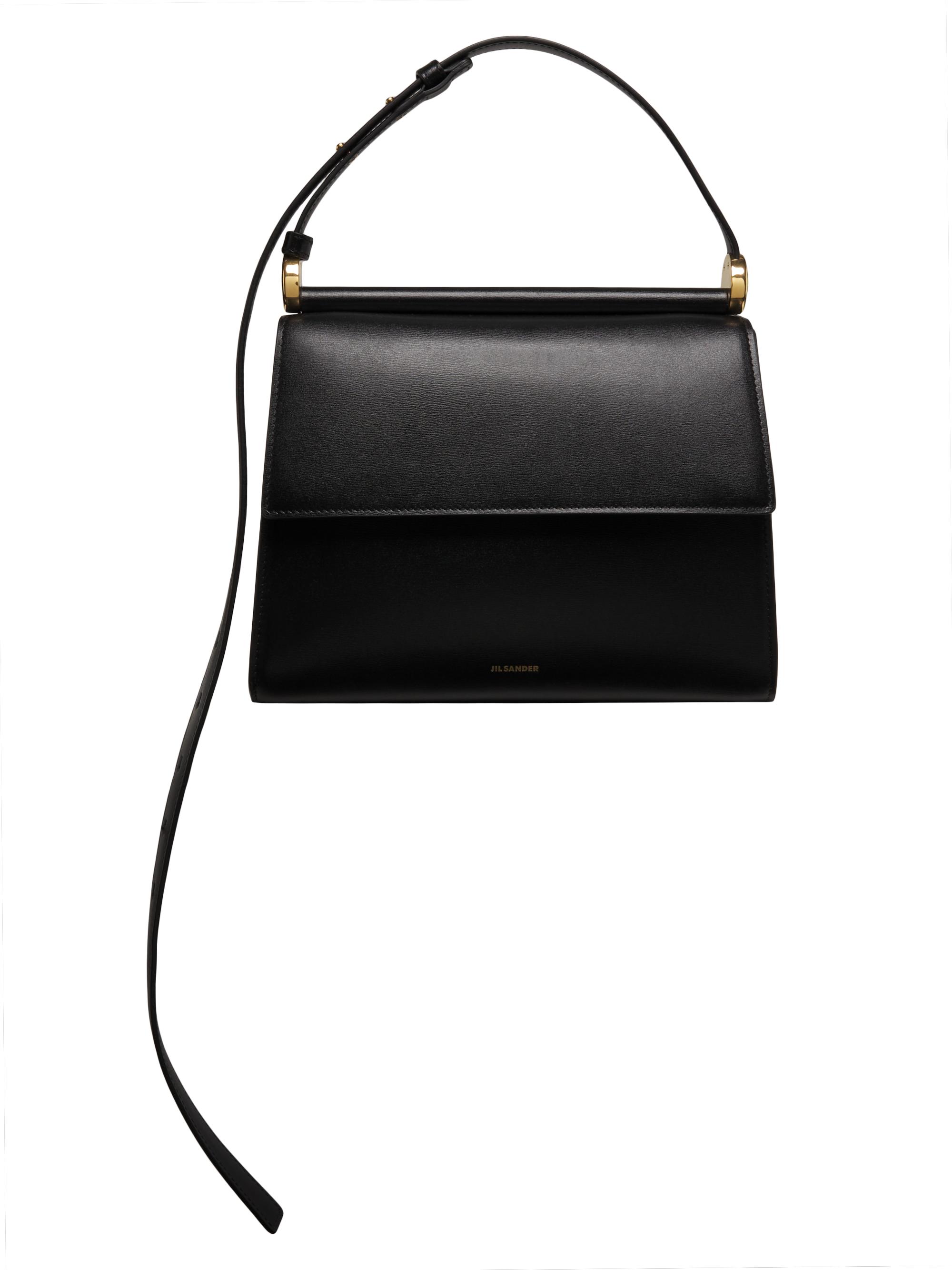 Jil Sander Women's Ghost Leather Shoulder Bag - Black