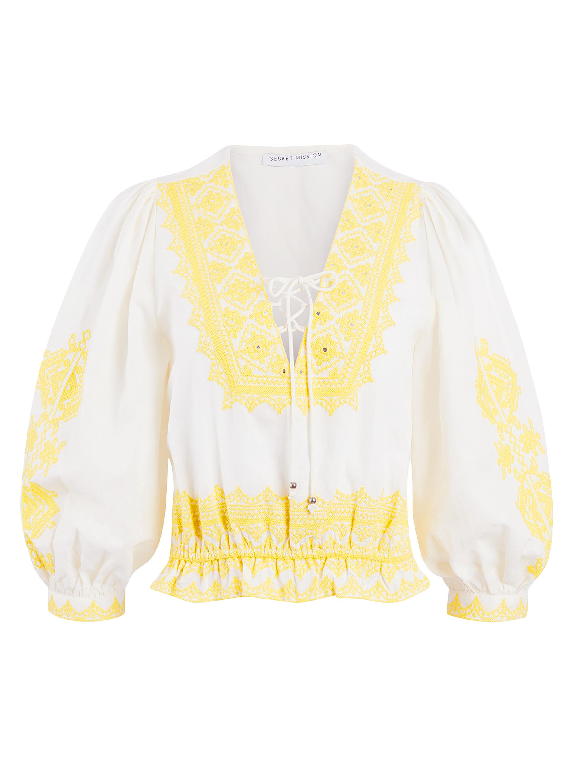 Secret Mission Women's St. Lucia Gina Top - Creme