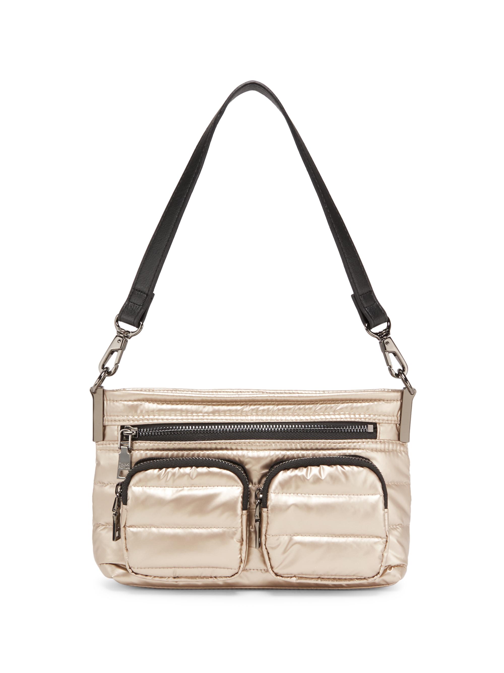 Think Royln Women's Double Trouble Metallic Crossbody Bag - Pearl Cashmere