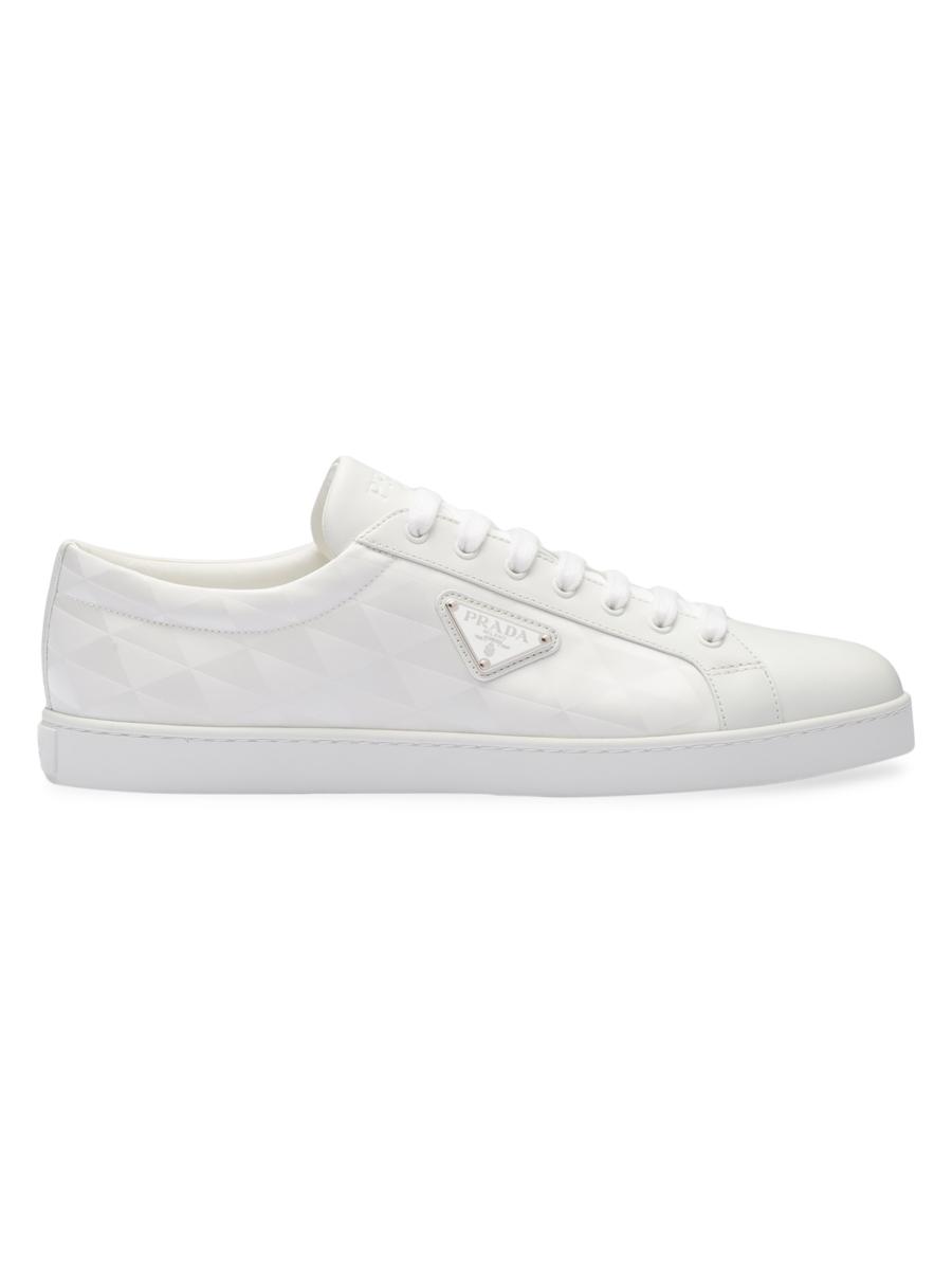 PRADA新作【2EE369_3LFV_F073A RE-NYLON/LEATHER SNEAKERS】 Black Prax 01 Re-nylon And Brushed Leather Sneakers | PRADA