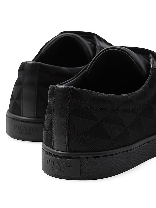 Shop Prada Leather and Re-Nylon Sneakers | Saks Fifth Avenue Shop Prada Leather and Re-Nylon Sneakers | Saks Fifth Avenue
