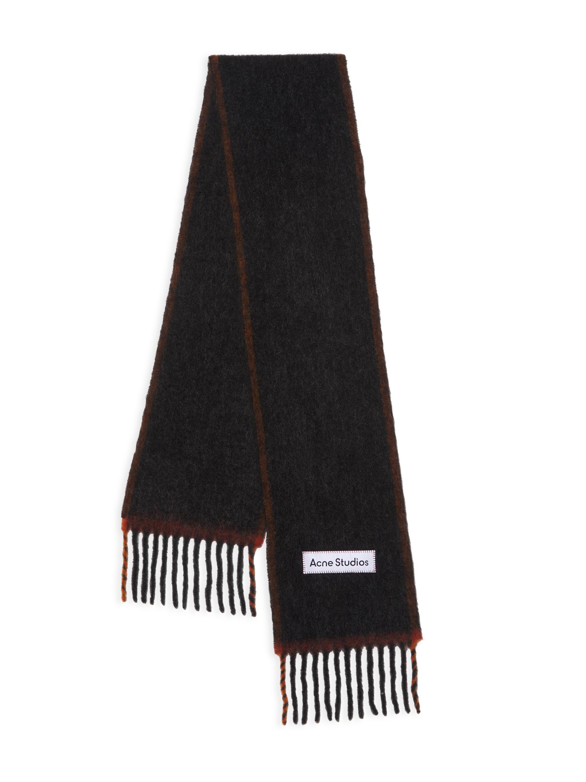 Acne Studios Main Vally Checkered Fringe Scarf | Saks Fifth Avenue