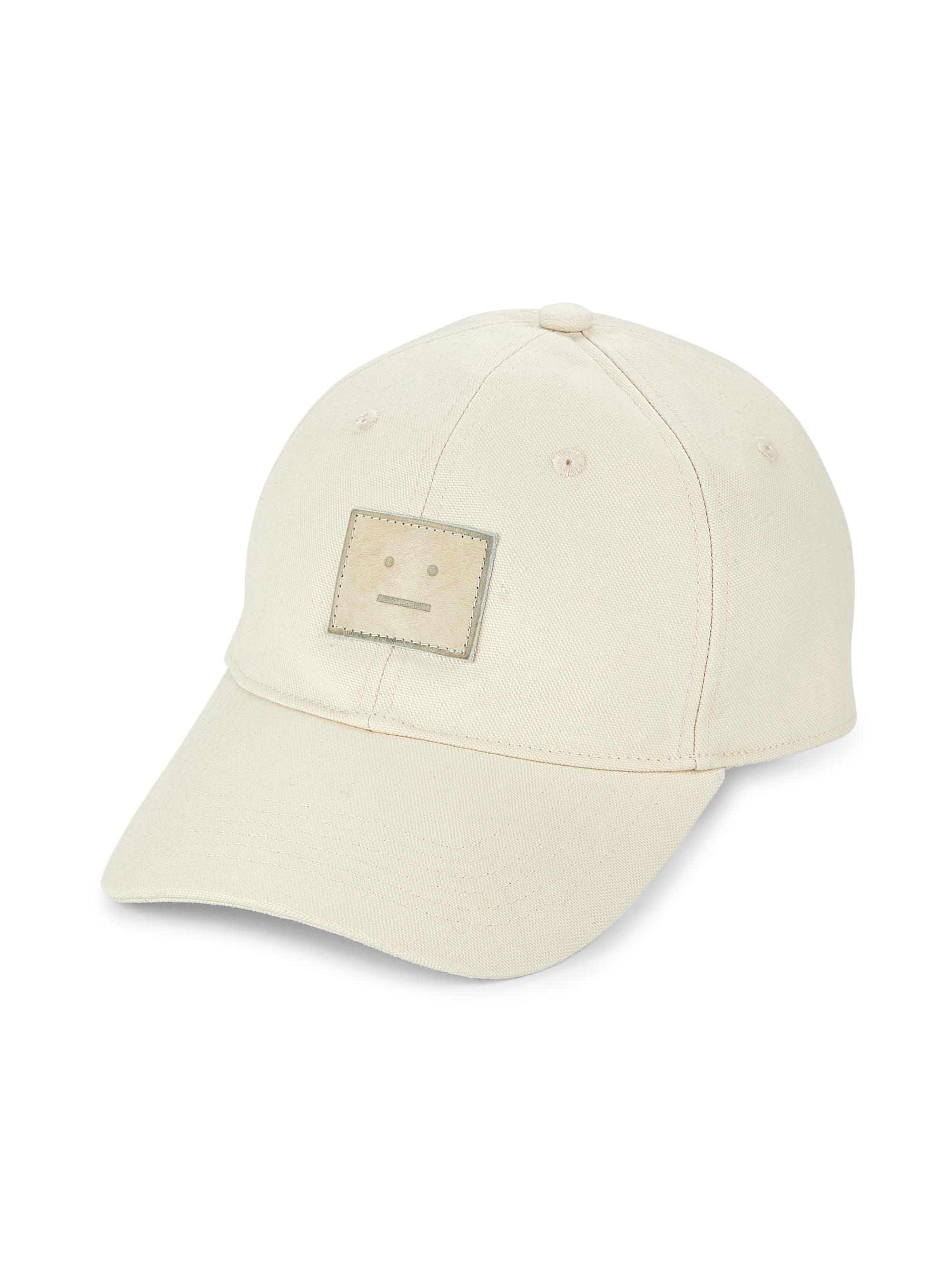 Acne Studios Men's Cunov Cotton Baseball Cap - Oatmeal Melange