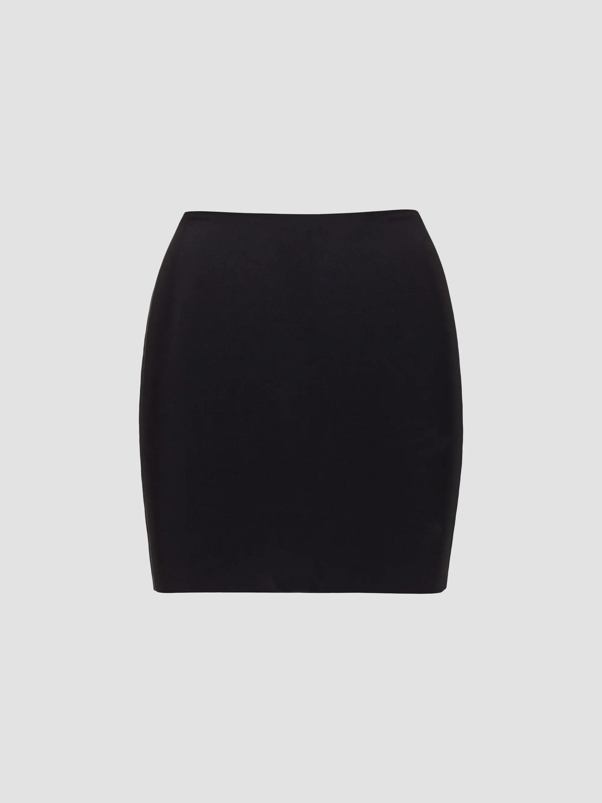 Commando Women's Classic Mini Half Slip Skirt - Black - Size Large