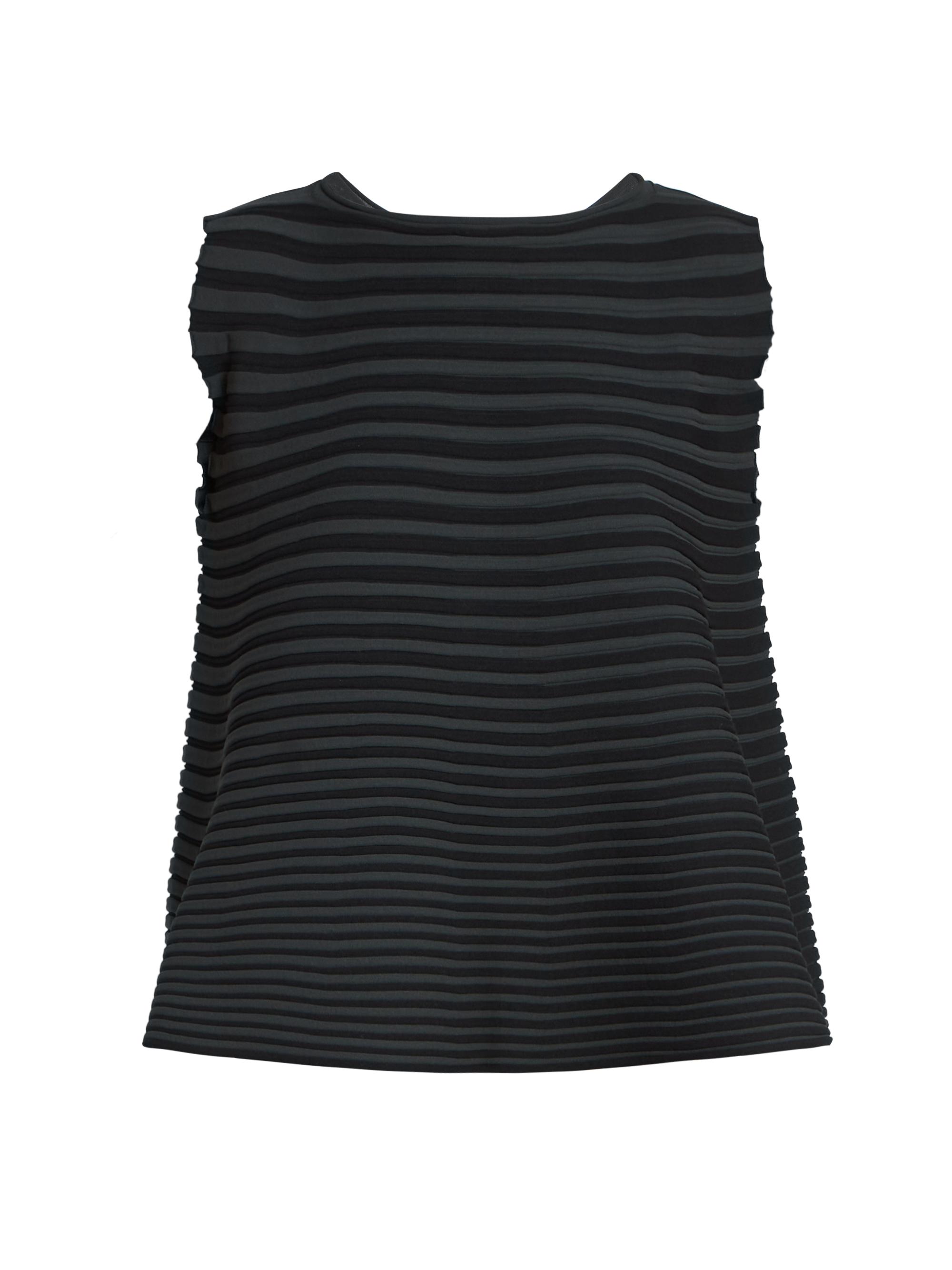 Pleats Please Issey Miyake Women's Energy Synergy Bounce Knit Top - Charcoal