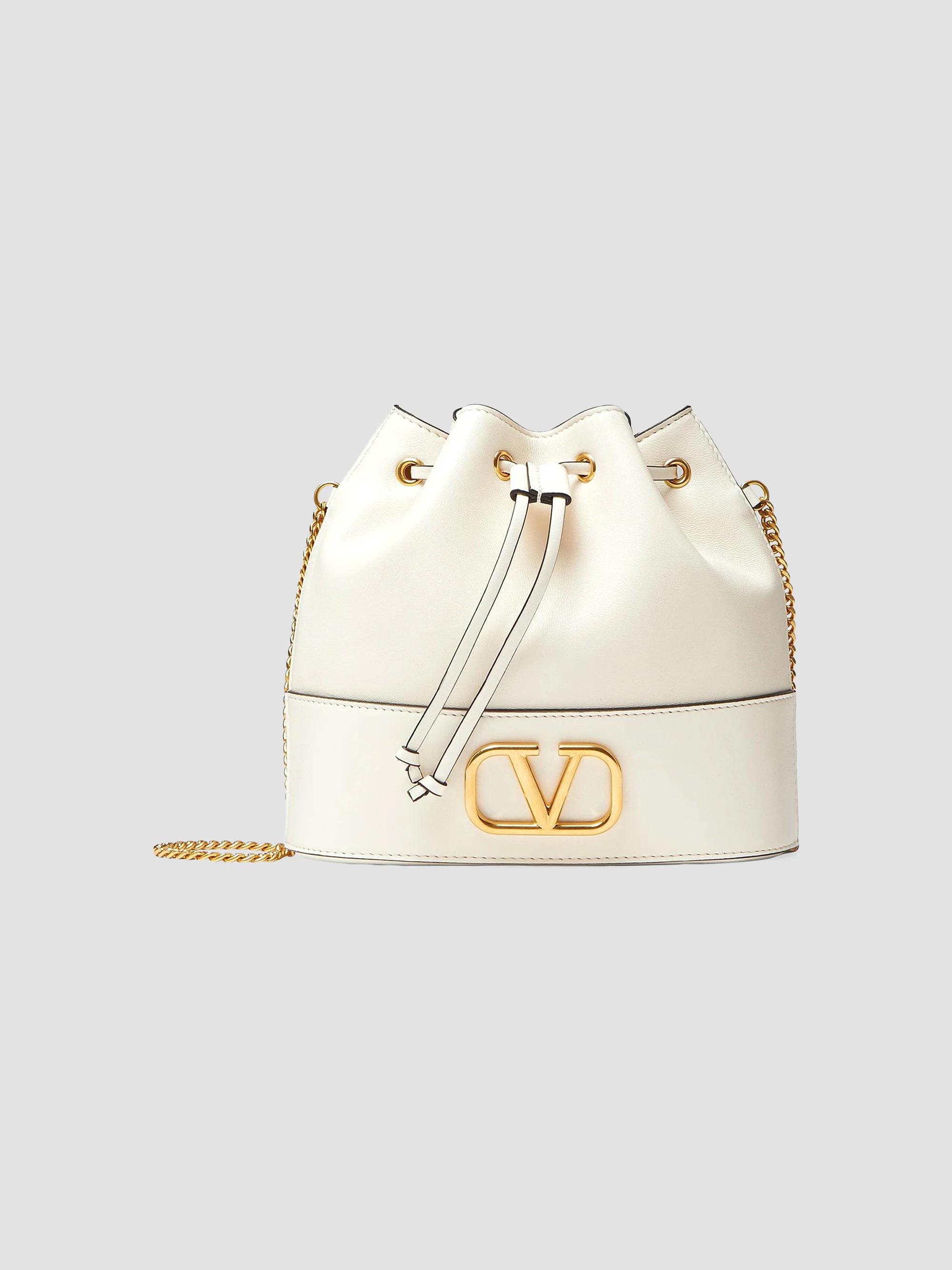 Valentino Garavani Mini Bucket Bag in Nappa with Vlogo Signature 
