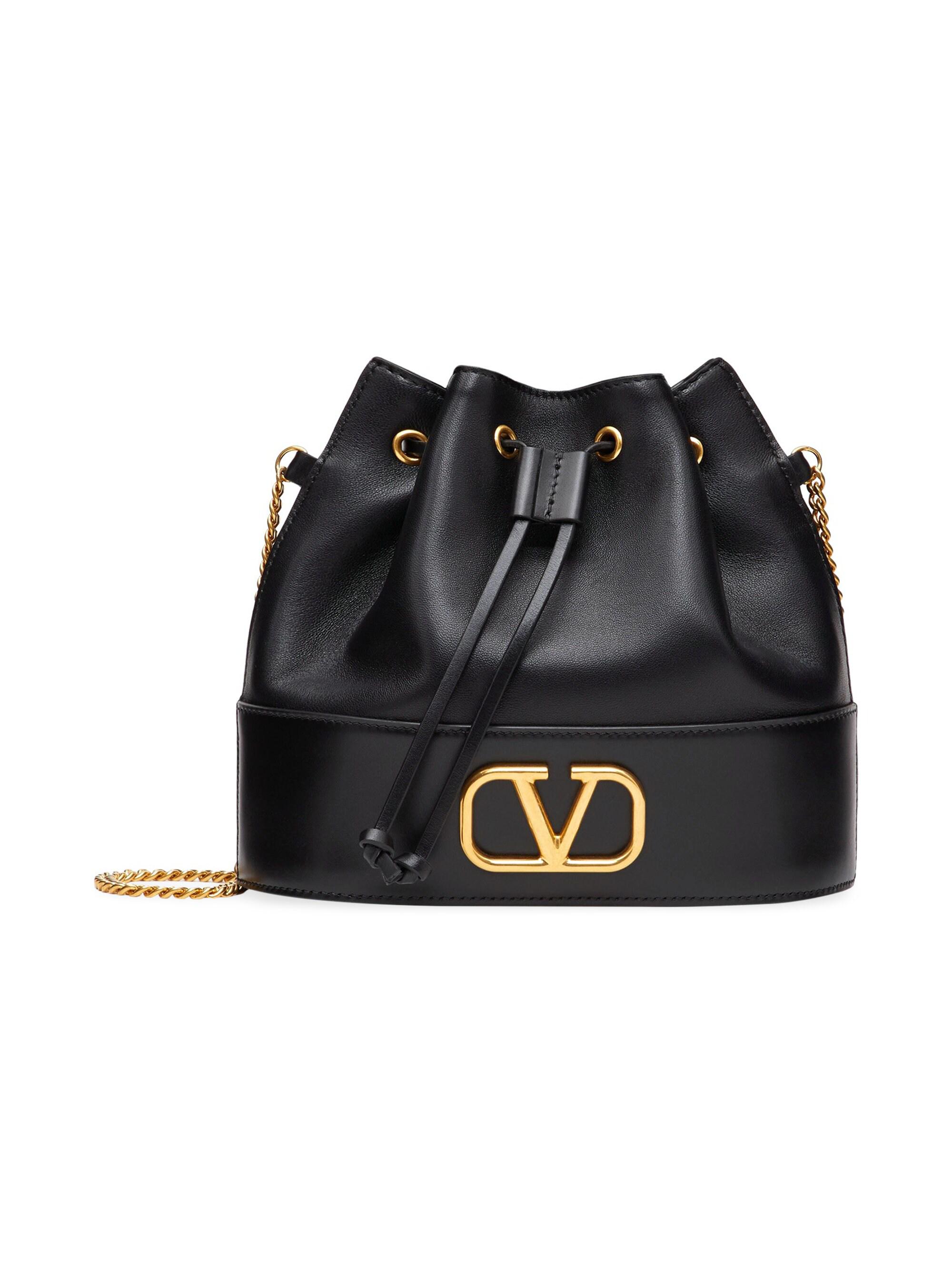 Valentino Garavani Mini Nappa Vlogo Signature Bucket Bag