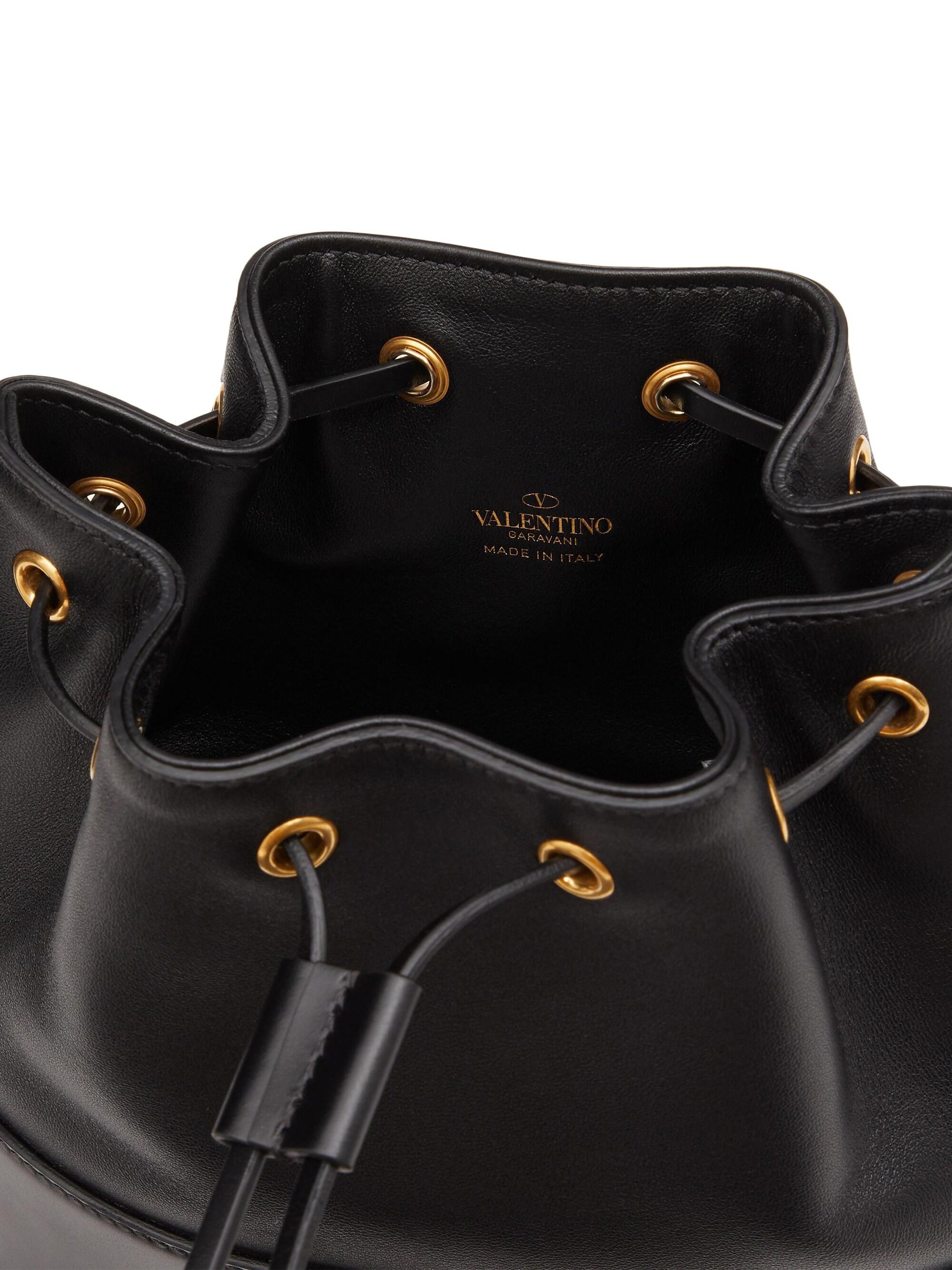 Valentino Garavani Mini Bucket Bag in Nappa with Vlogo Signature