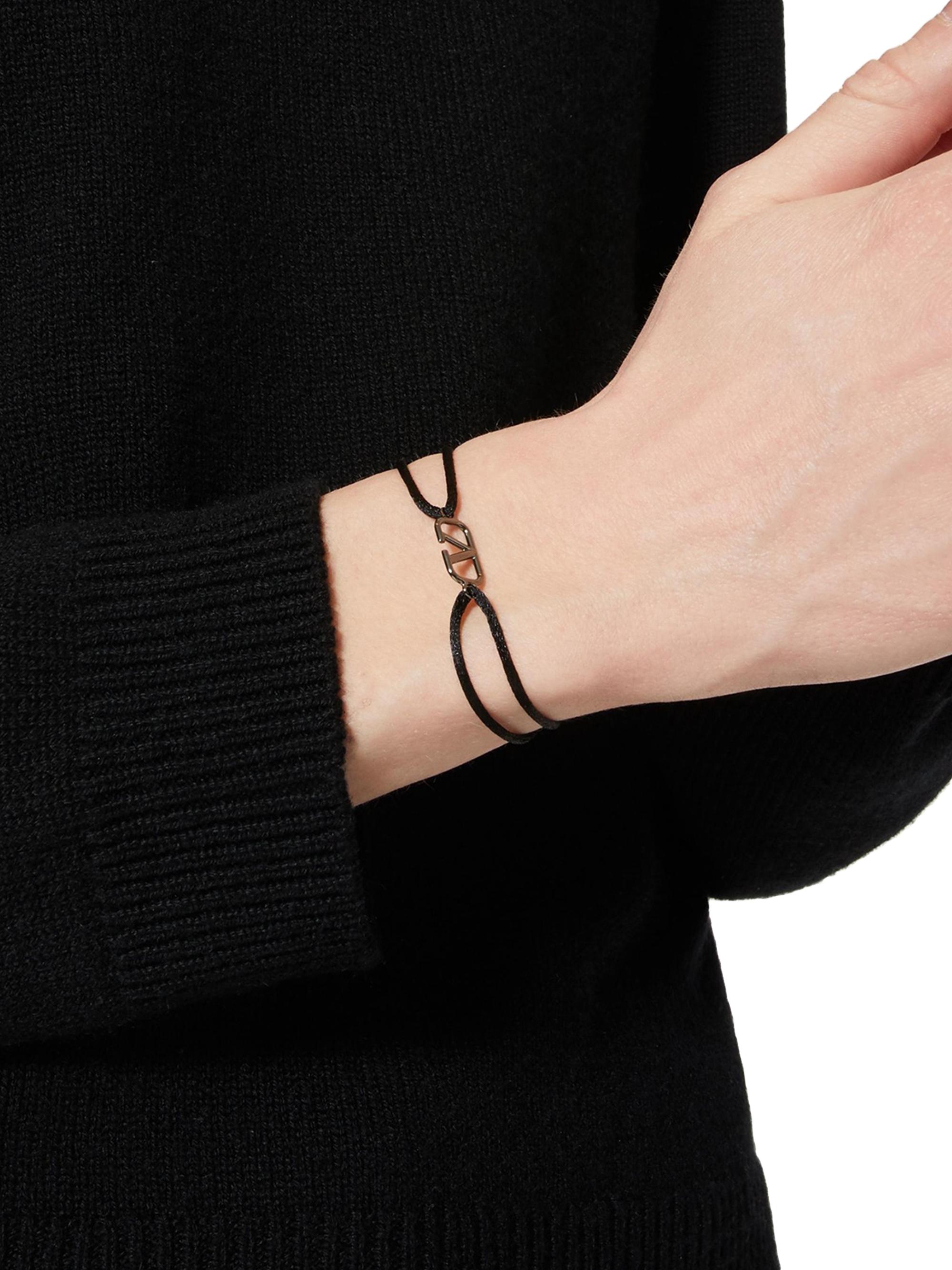 Valentino Garavani Vlogo Signature Cotton Bracelet | Saks Fifth Avenue