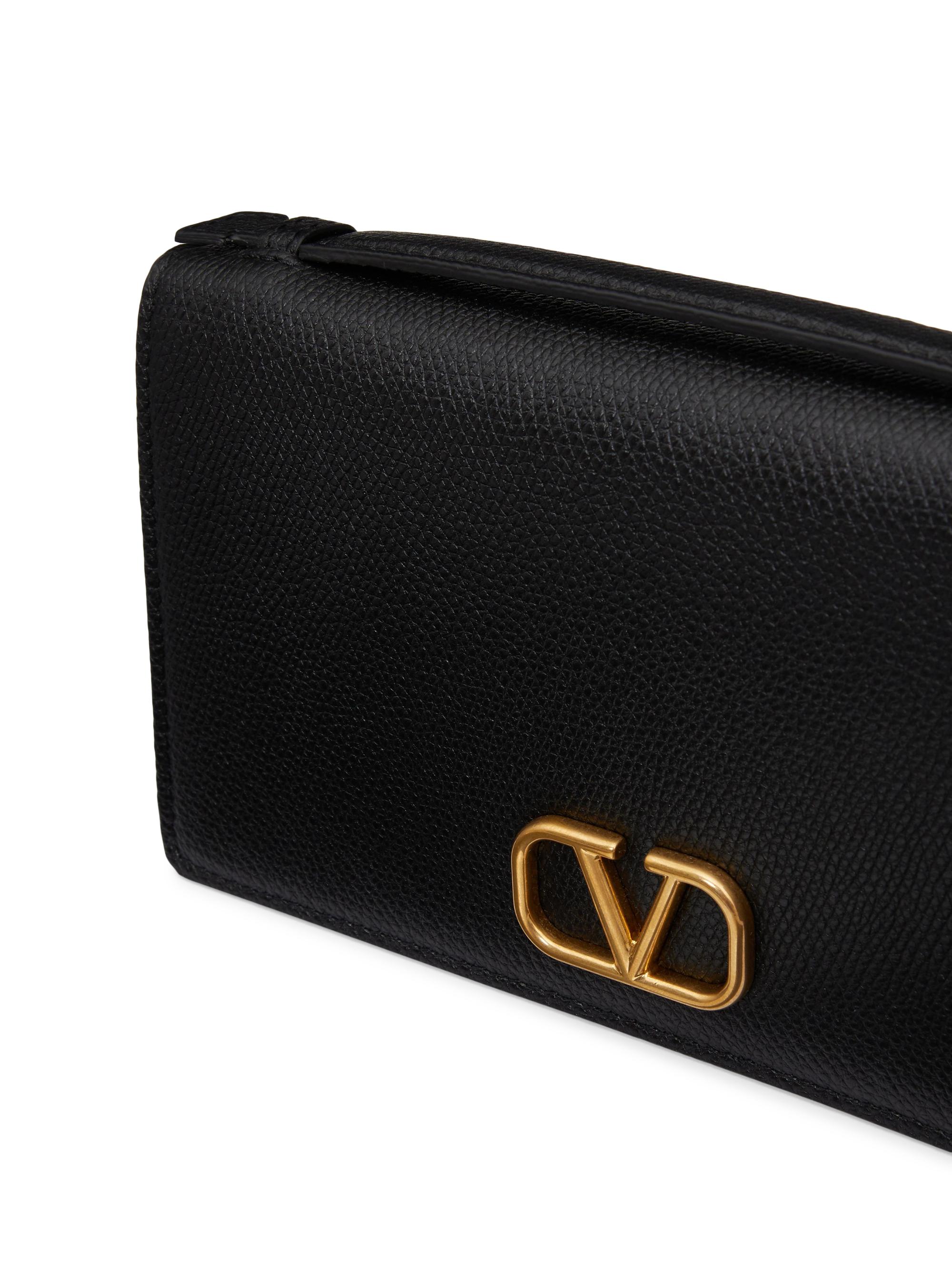 Vlogo Signature Raffia Wallet W/chain