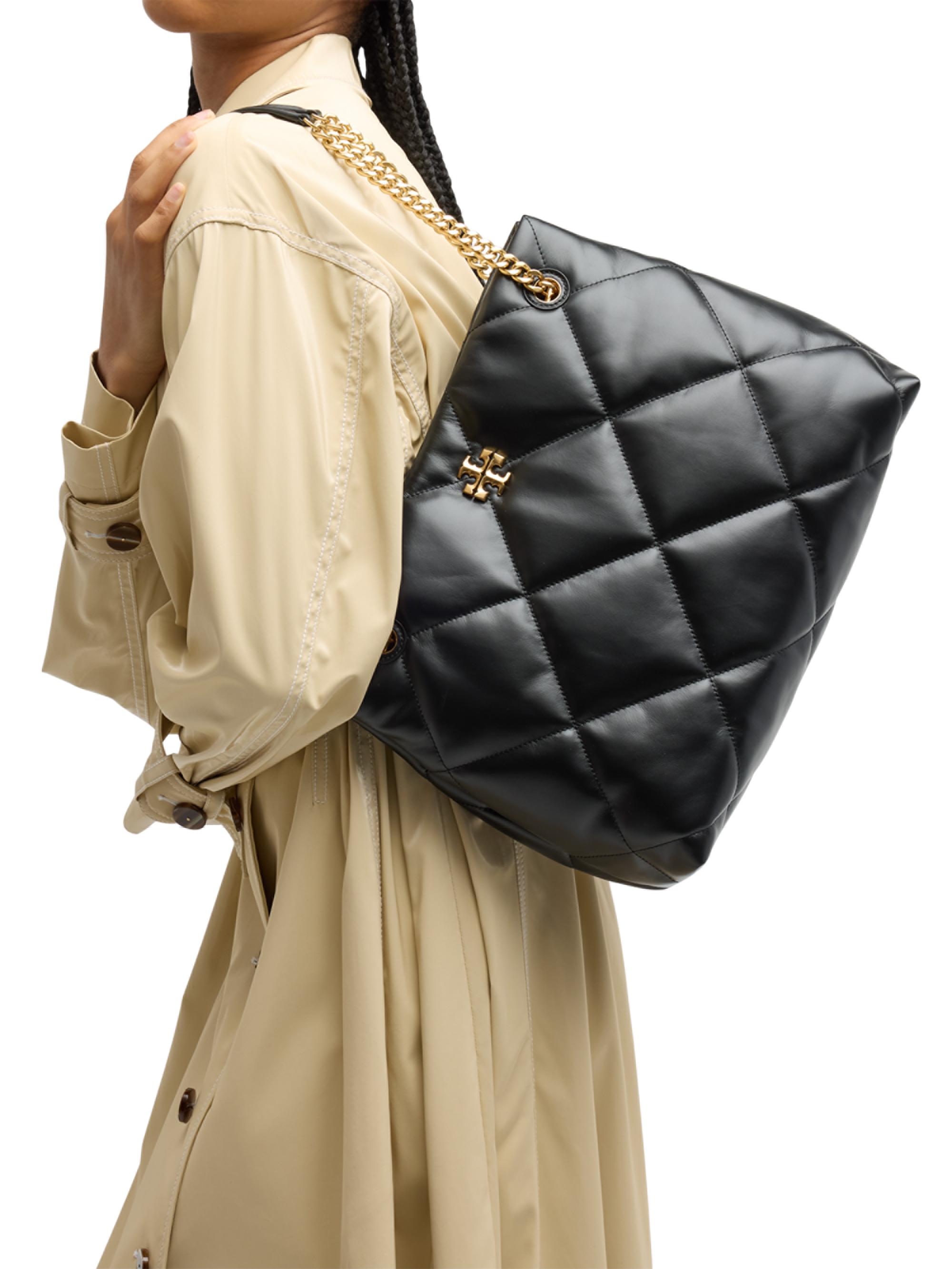 Kira Diamond-Quilted Leather Tote Bag