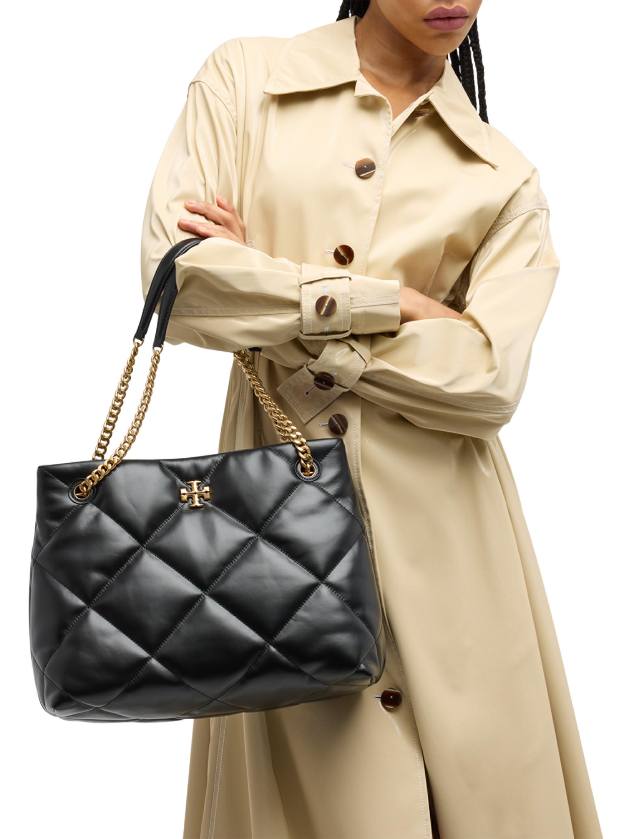 Kira Diamond-Quilted Leather Tote Bag