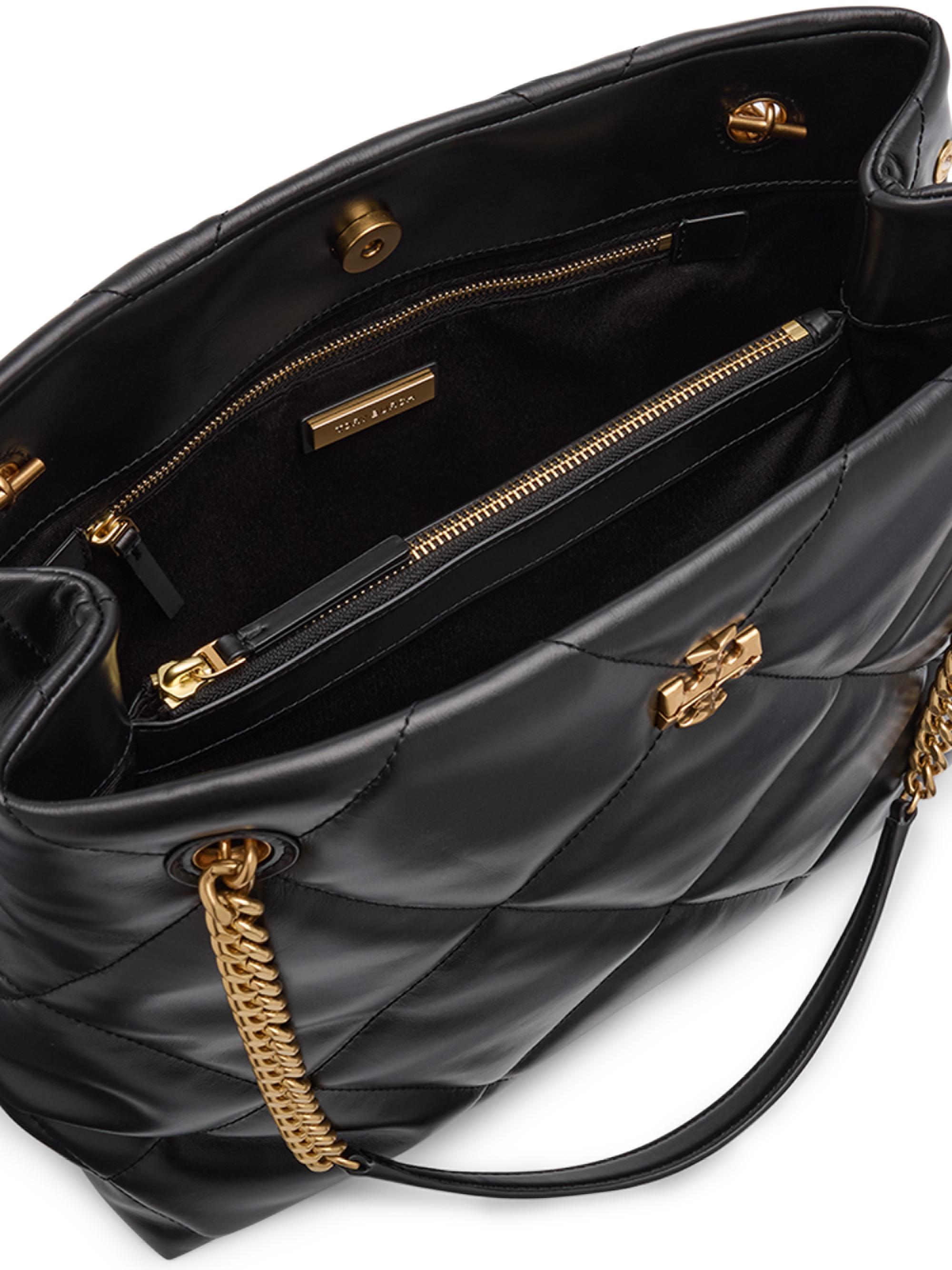 Kira Diamond-Quilted Leather Tote Bag