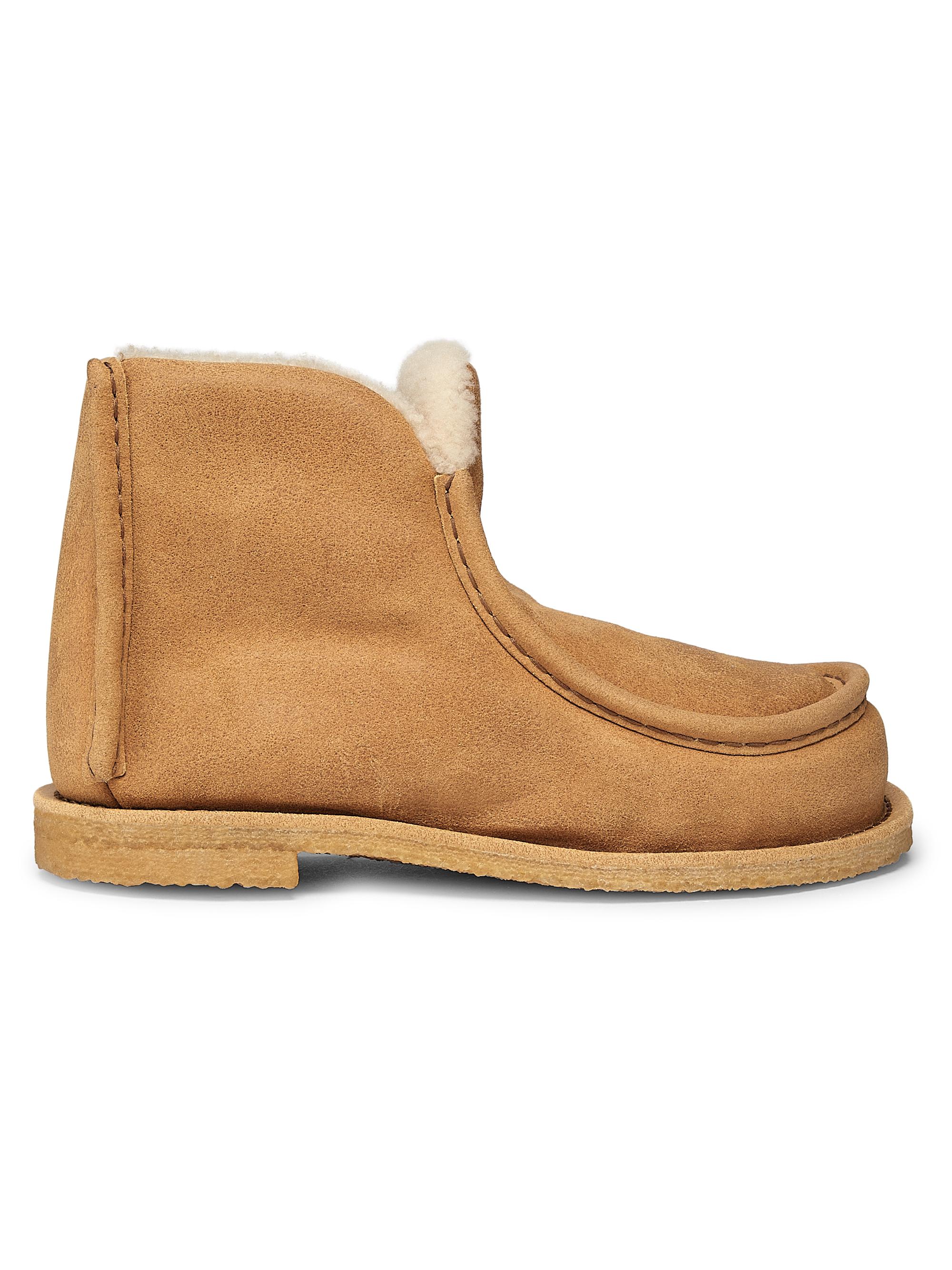 JW Anderson Women's Padded Suede Ankle Boots - Medium Beige